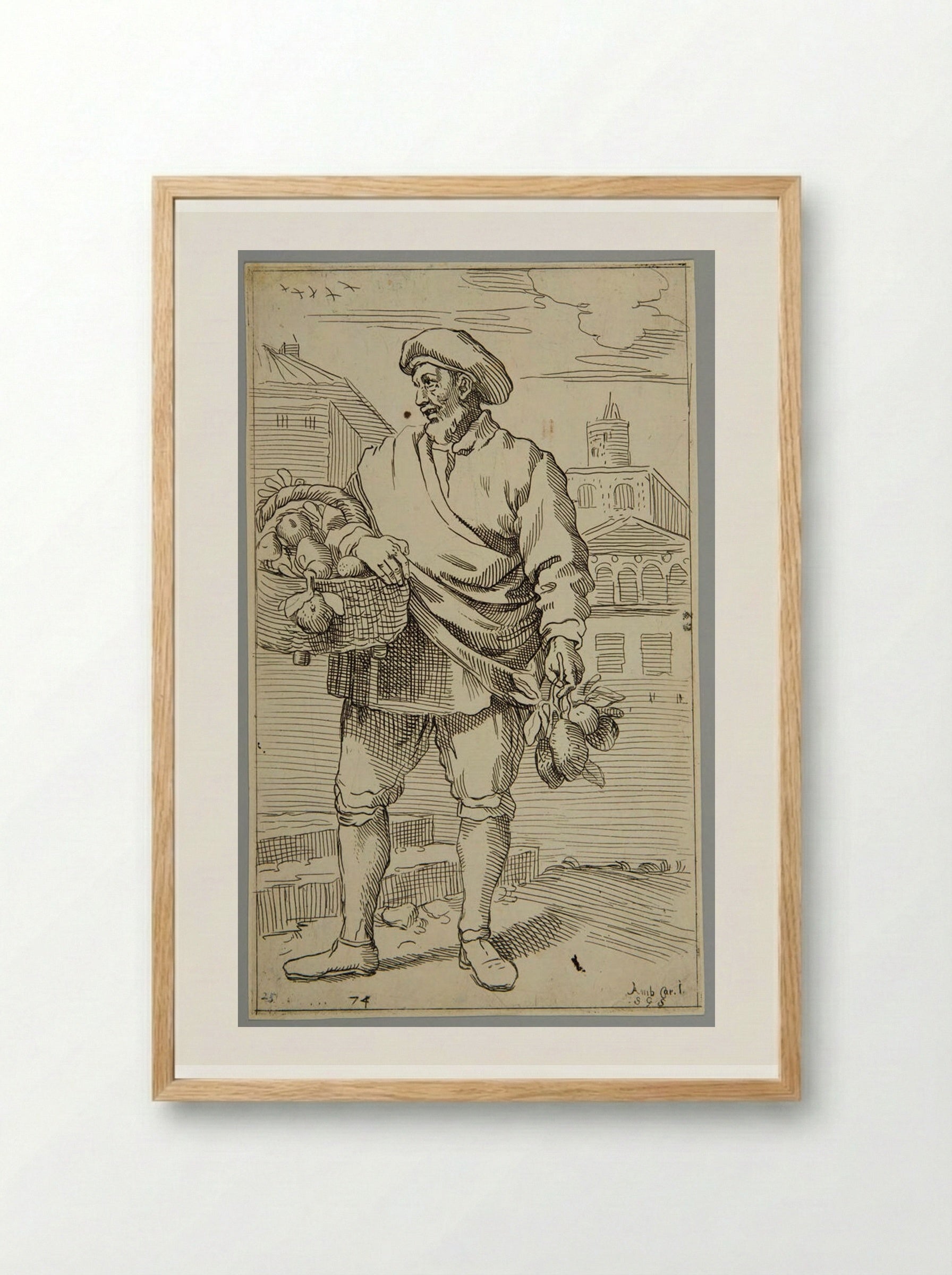Pomegranates and Lemons - Simon Guillain - Framed Print Wood