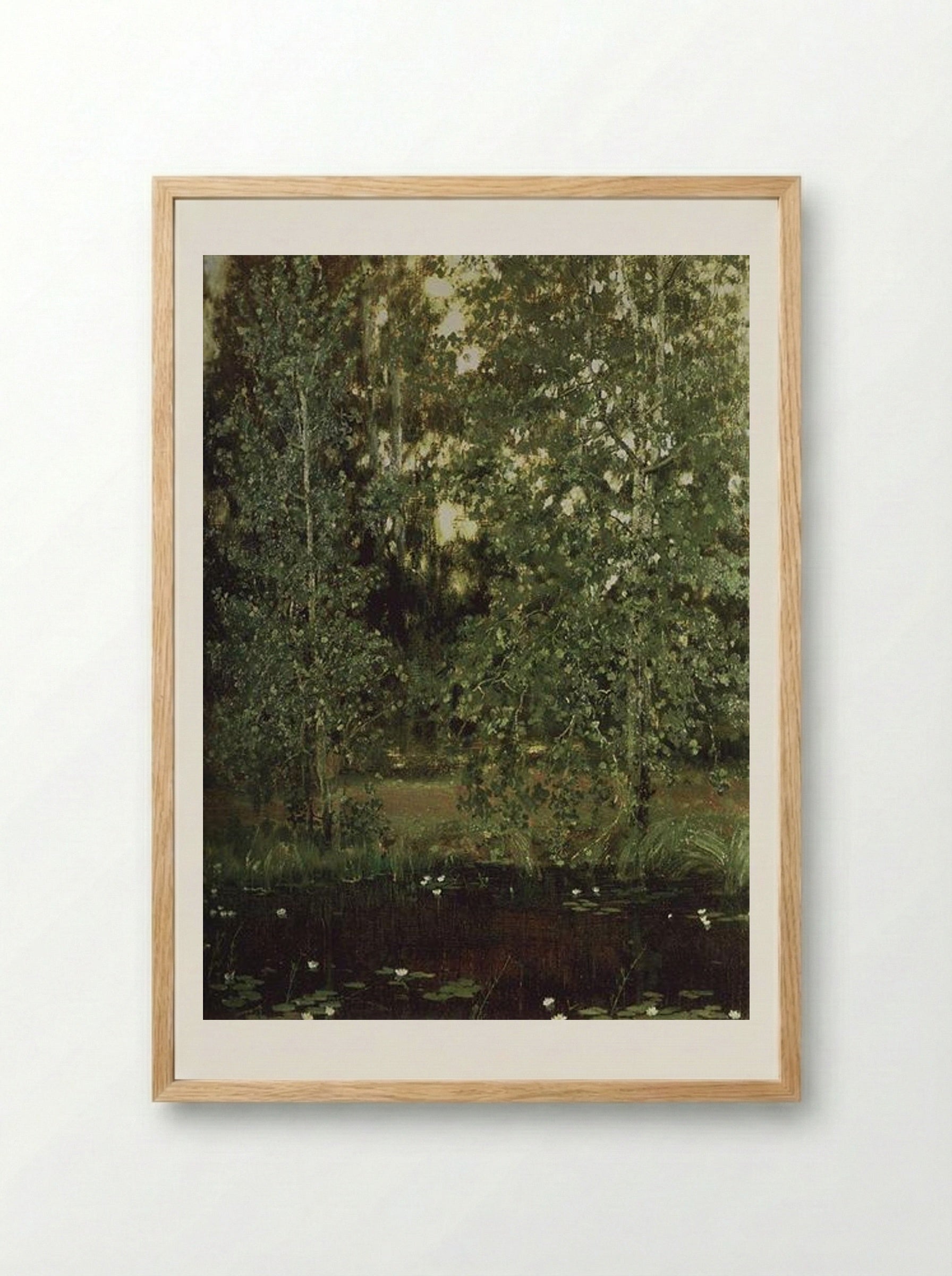 Pond in Ochtir - Viktor Vasnetsov - Framed Print Wood