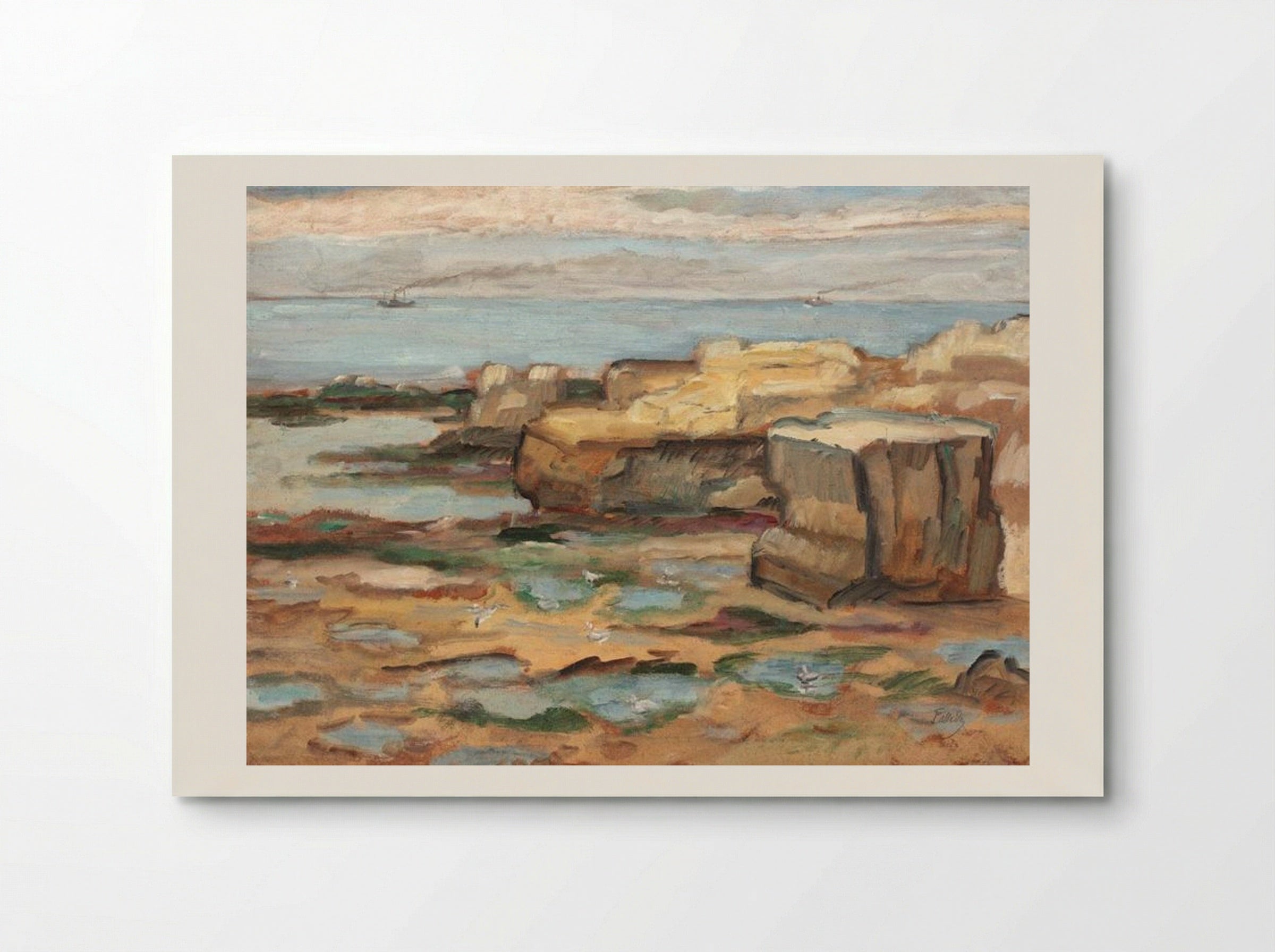 Pont du Diable (St. Palais sur Mer Cliffs) - Theodor Pallady - Poster