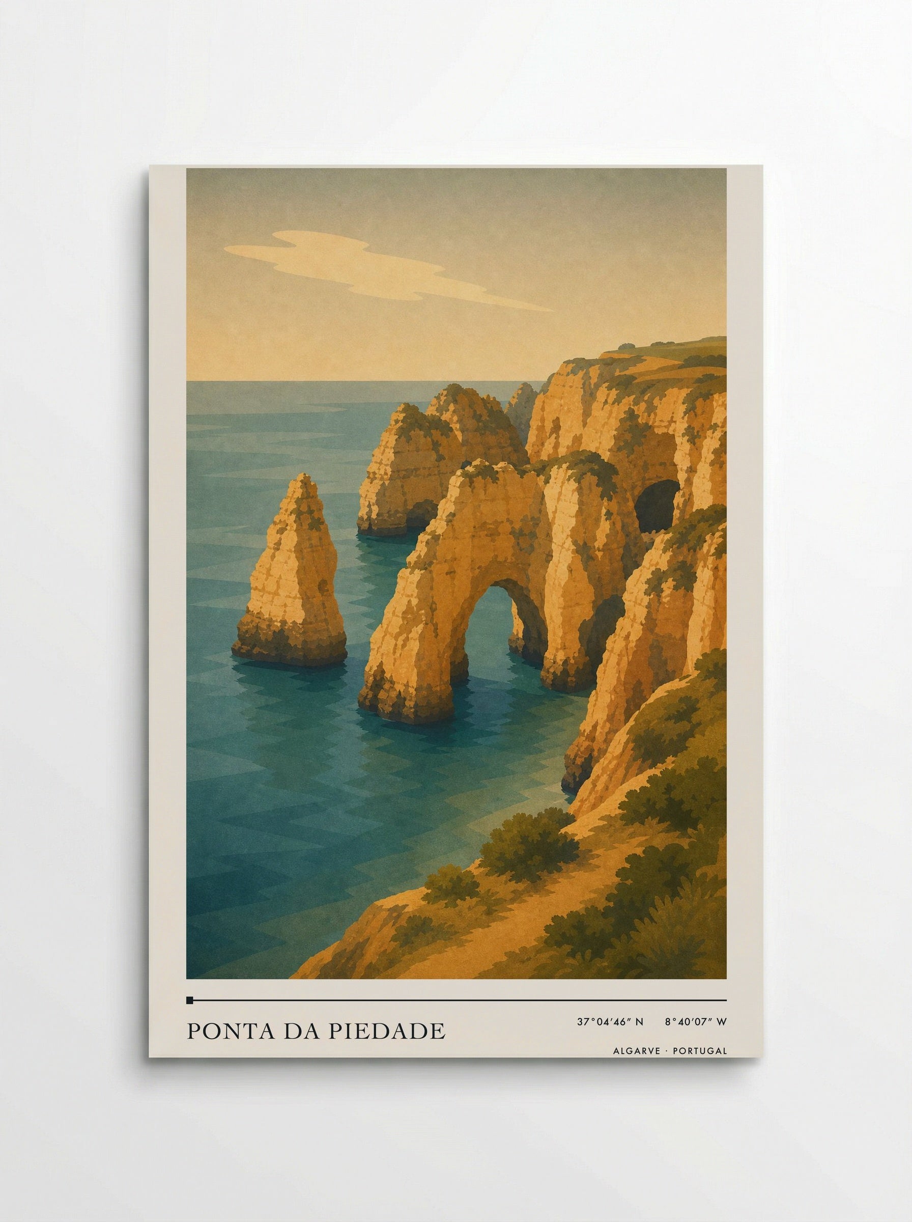 Ponta da Piedade Travel Poster Artwork - Poster