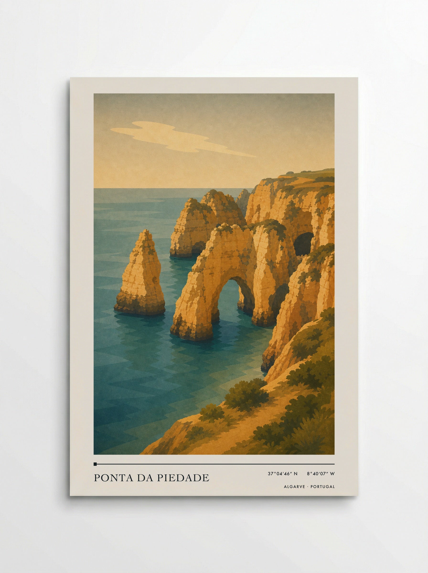 Ponta da Piedade Travel Poster Artwork - Poster