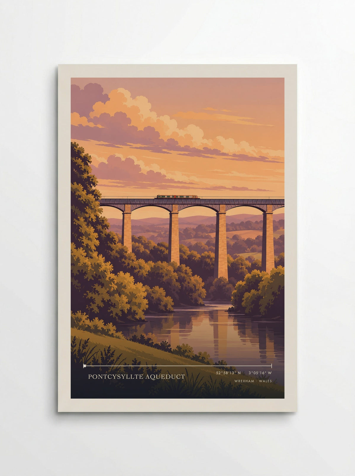Pontcysyllte Aqueduct, Wrexham | Travel Poster - Poster