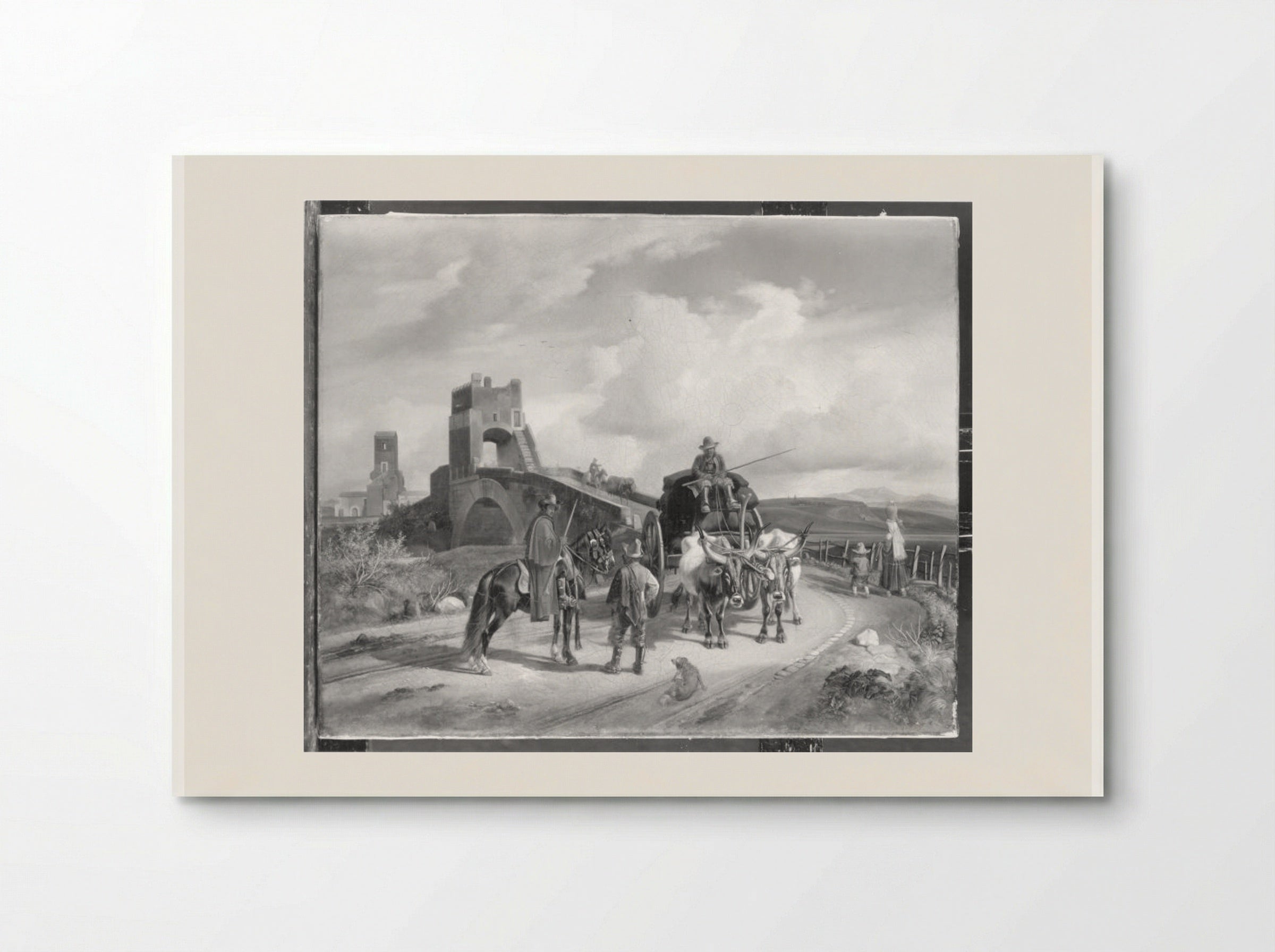 Ponte Salara in der Campagna von Rom - Johann Adam Klein - Poster