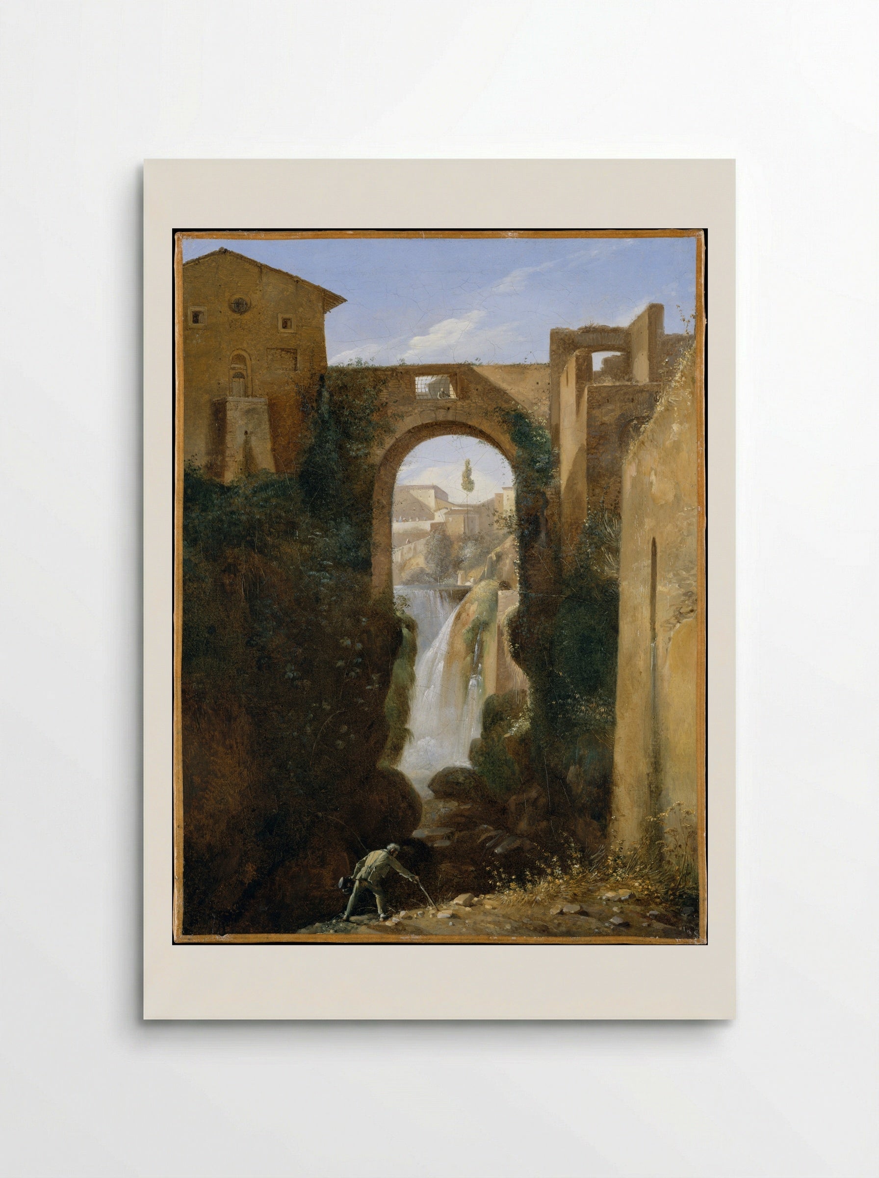 Ponte San Rocco and Waterfalls, Tivoli - François Marius Granet - Poster