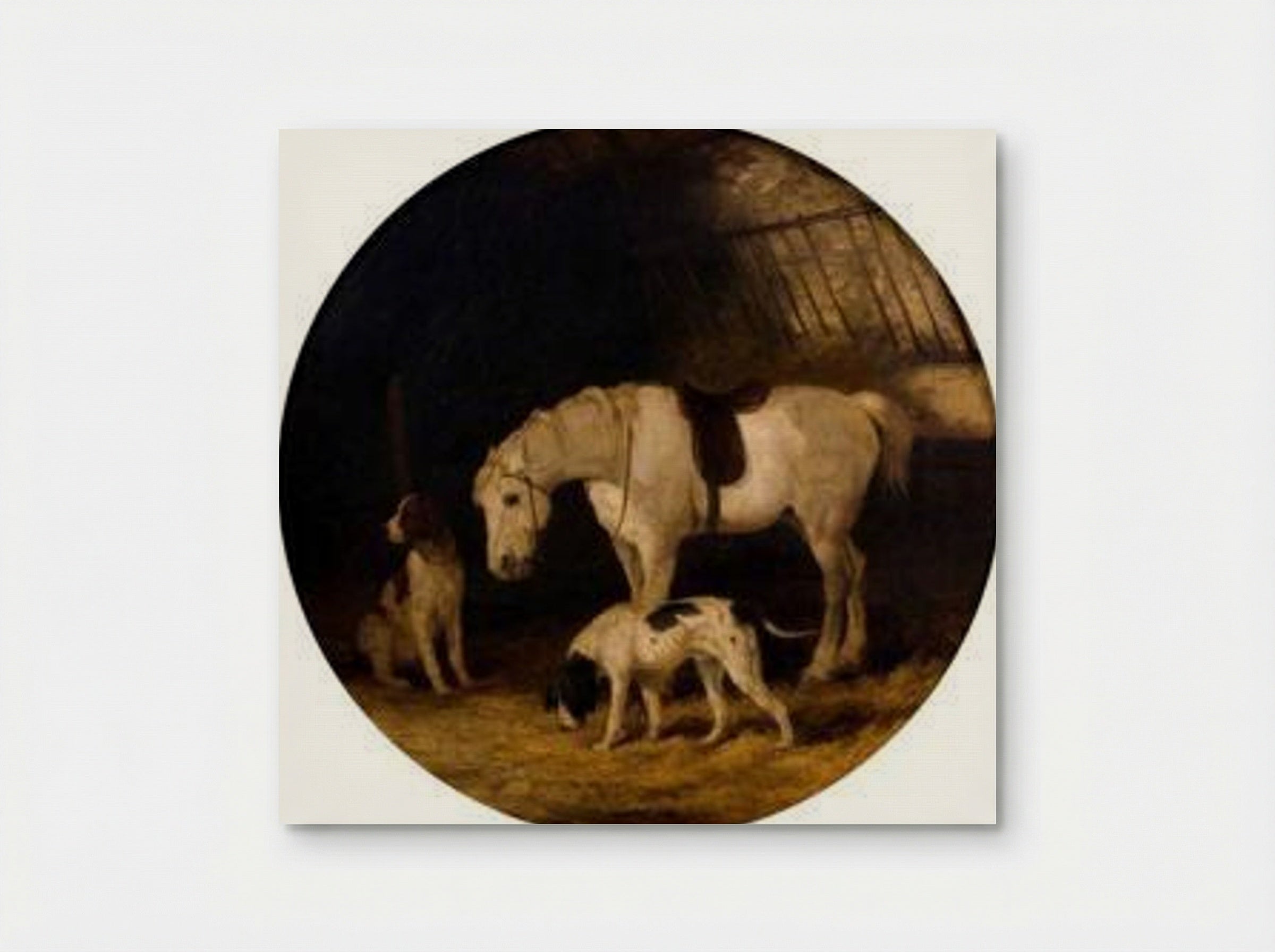 Pony and Dogs - William Shayer - Poster