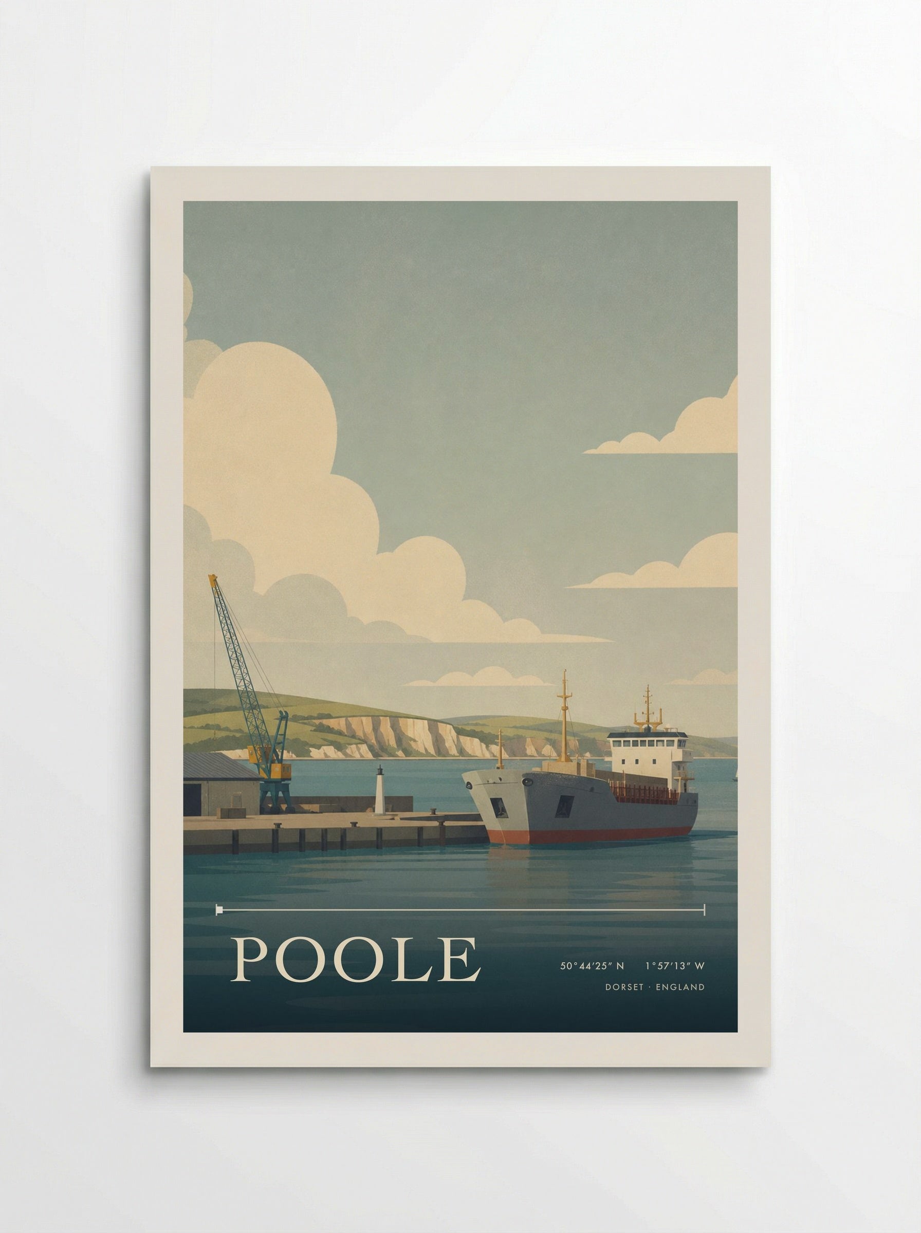Poole Dorset England Travel Poster - Poster