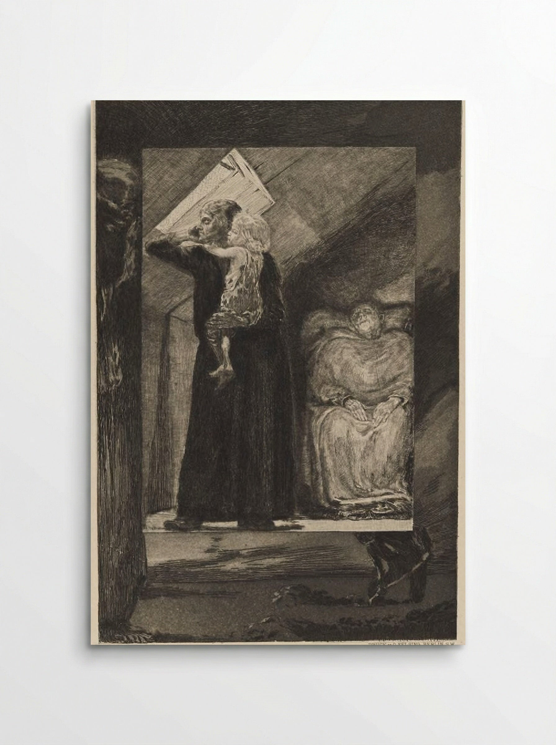 Poor Family, from the portfolio On Death, Part One, Opus XI - Max Klinger - Poster
