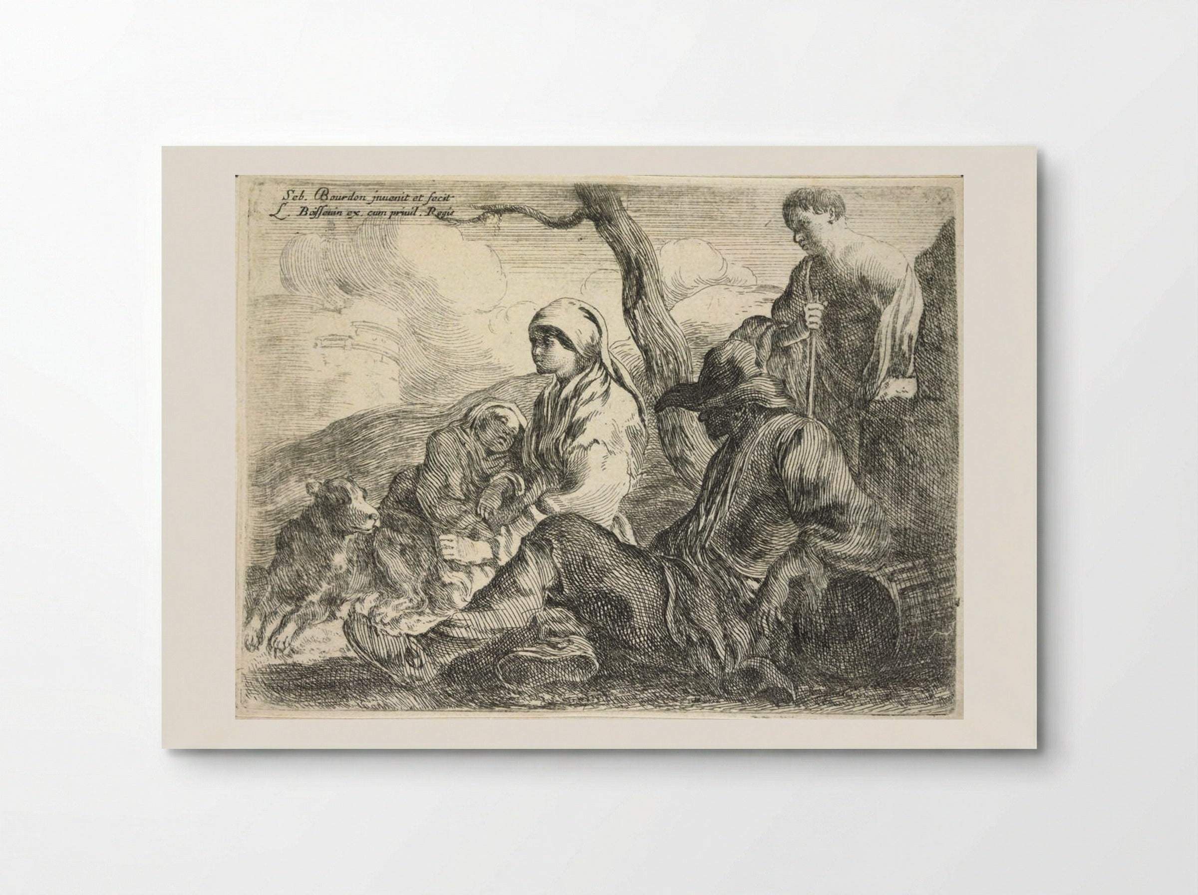Poor Peasants Resting - Sébastien Bourdon - Poster