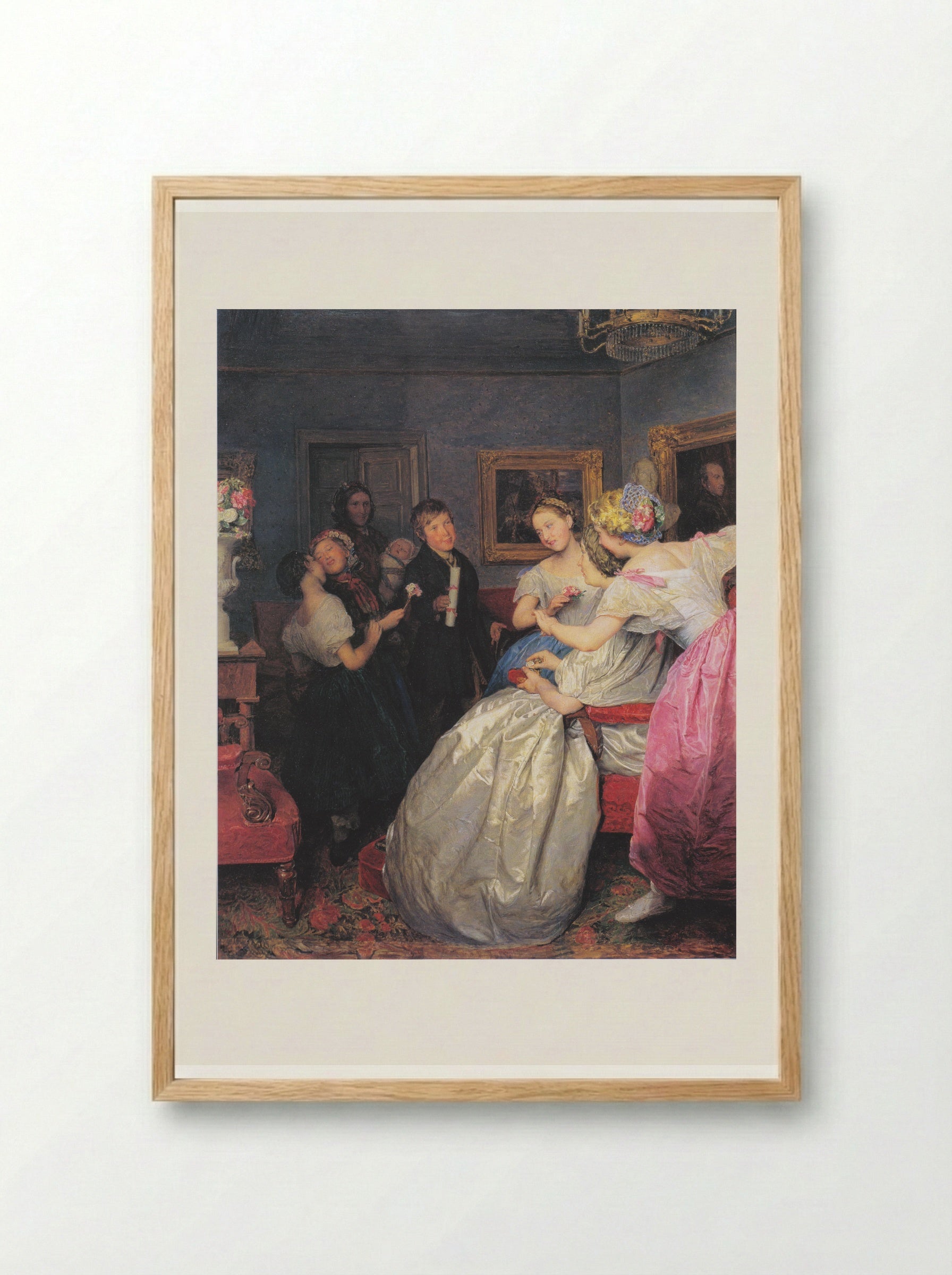 Poor Wishers - Ferdinand Georg Waldmüller - Framed Print Wood