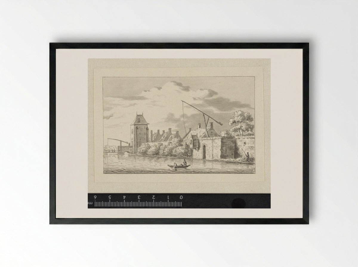 Poort te Ijsselstein - Haatje Pieters Oosterhuis - Framed Print Black