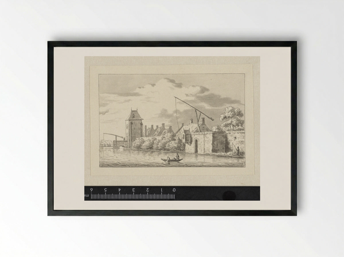 Poort te Ijsselstein - Haatje Pieters Oosterhuis - Framed Print Black