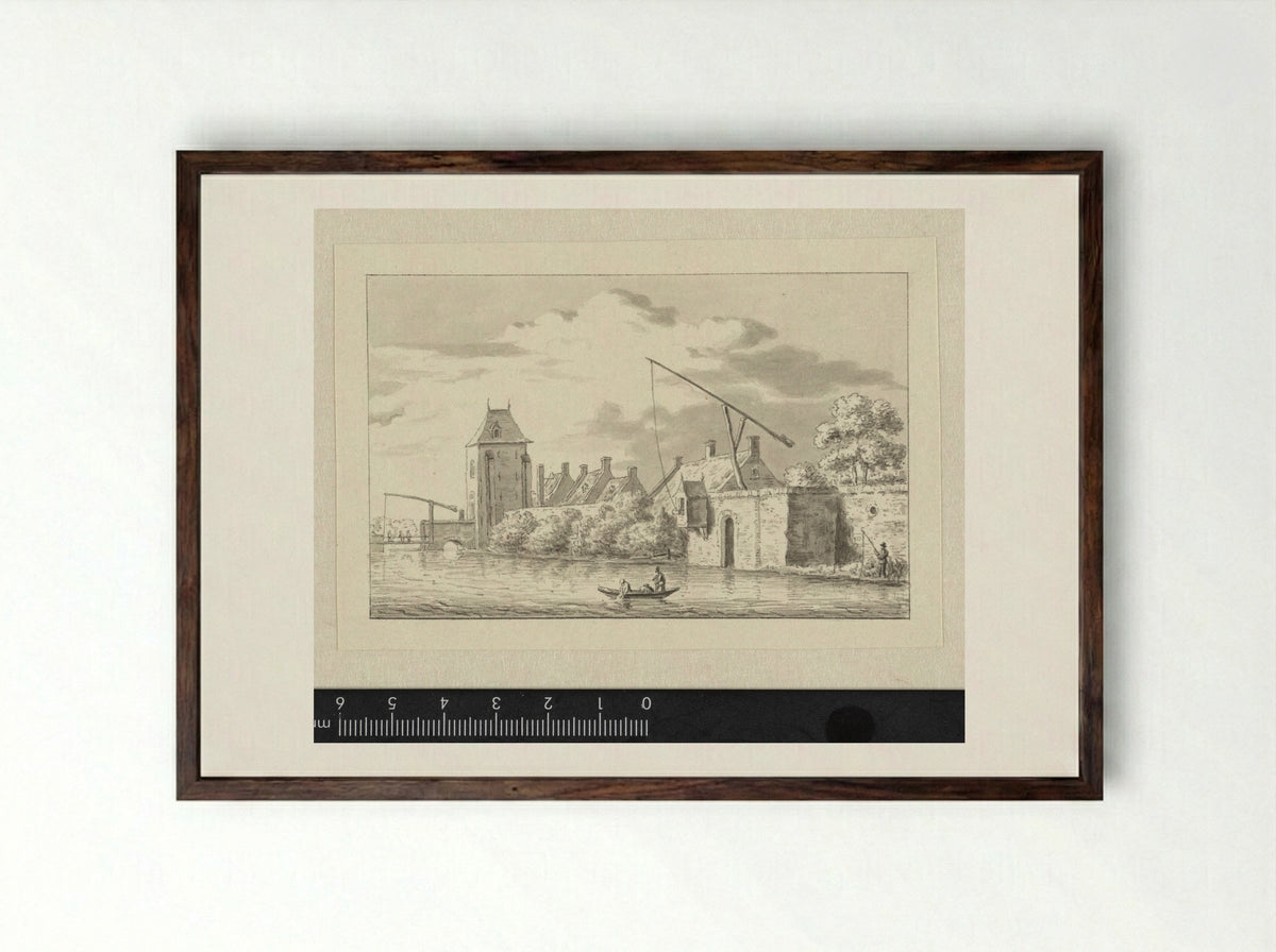 Poort te Ijsselstein - Haatje Pieters Oosterhuis - Framed Print Dark Wood