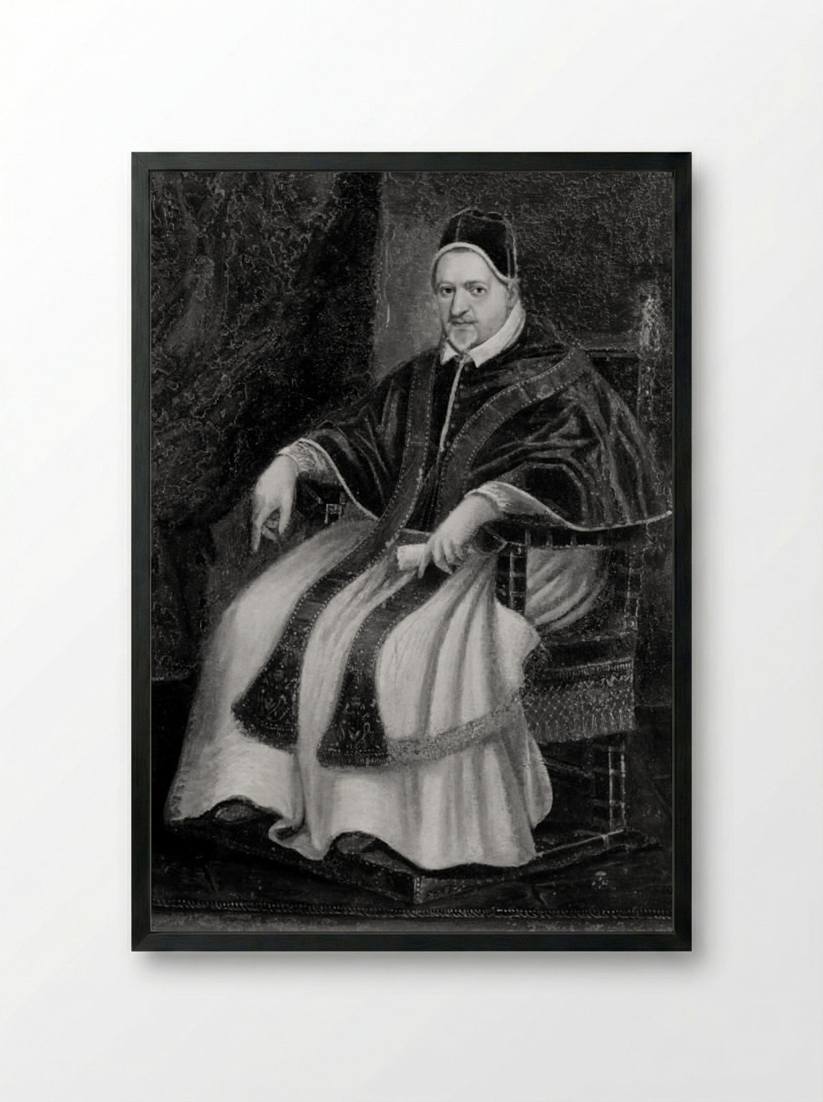 Pope Paul V - Domenichino - Framed Print Black