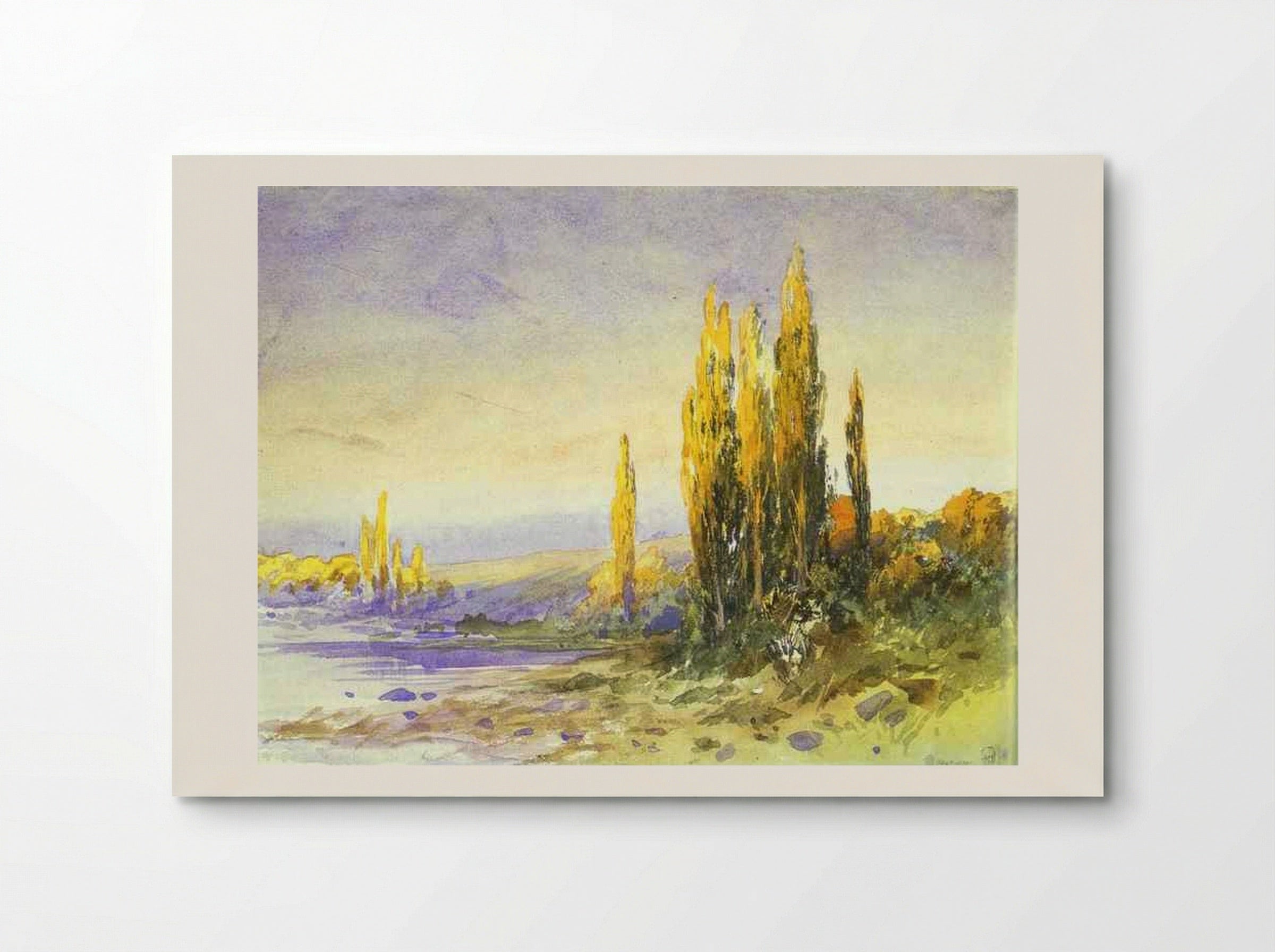 Poplars - Fyodor Vasilyev - Poster