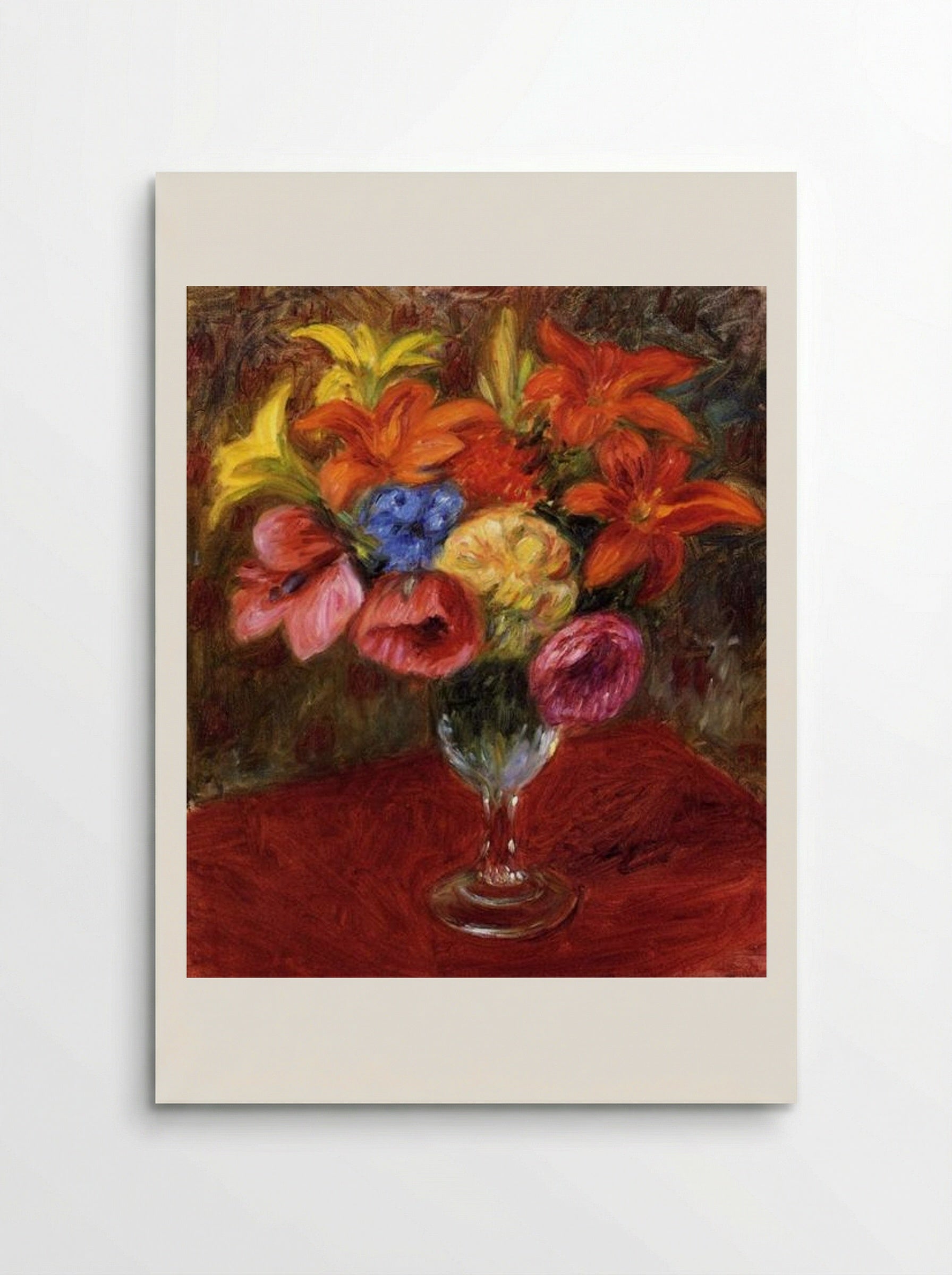 Poppies, Lilies and Blue Flowers - William James Glackens - Poster