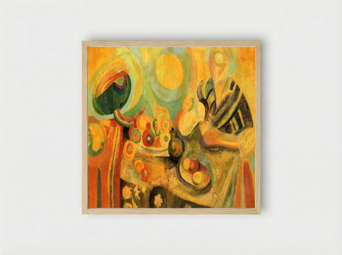 Poring - Robert Delaunay - Framed Print Wood