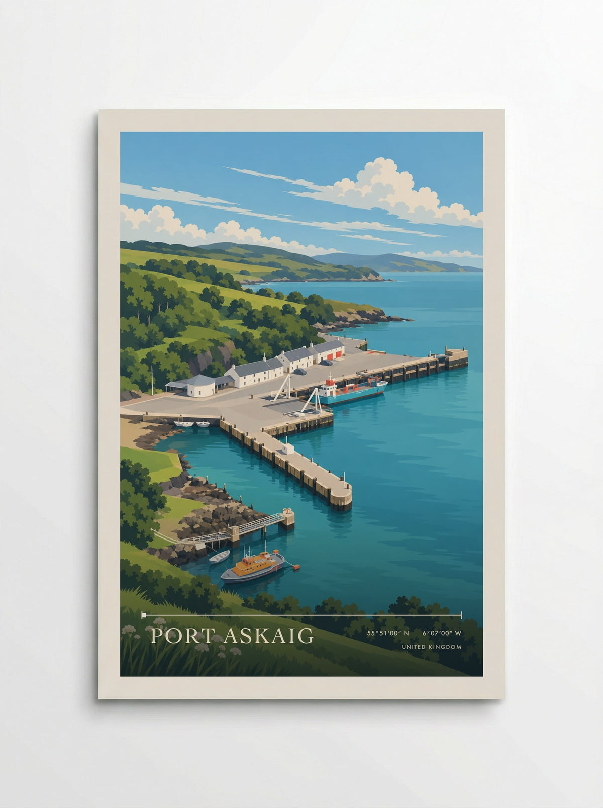 Port Askaig | Travel Poster - Poster