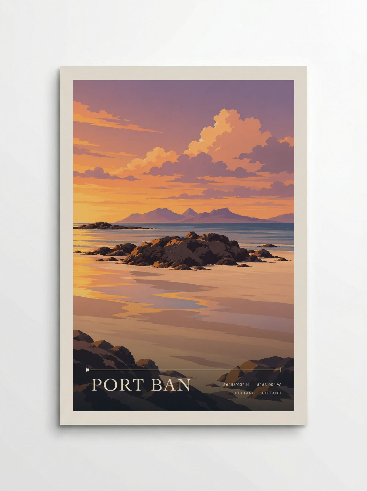 Port Ban, Highland | Travel Poster - Poster