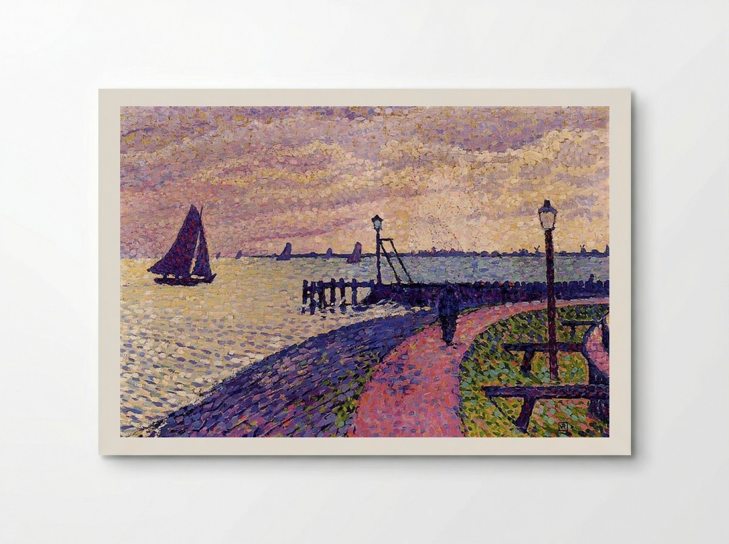 Port Entrance at Volendam - Théo van Rysselberghe - Poster