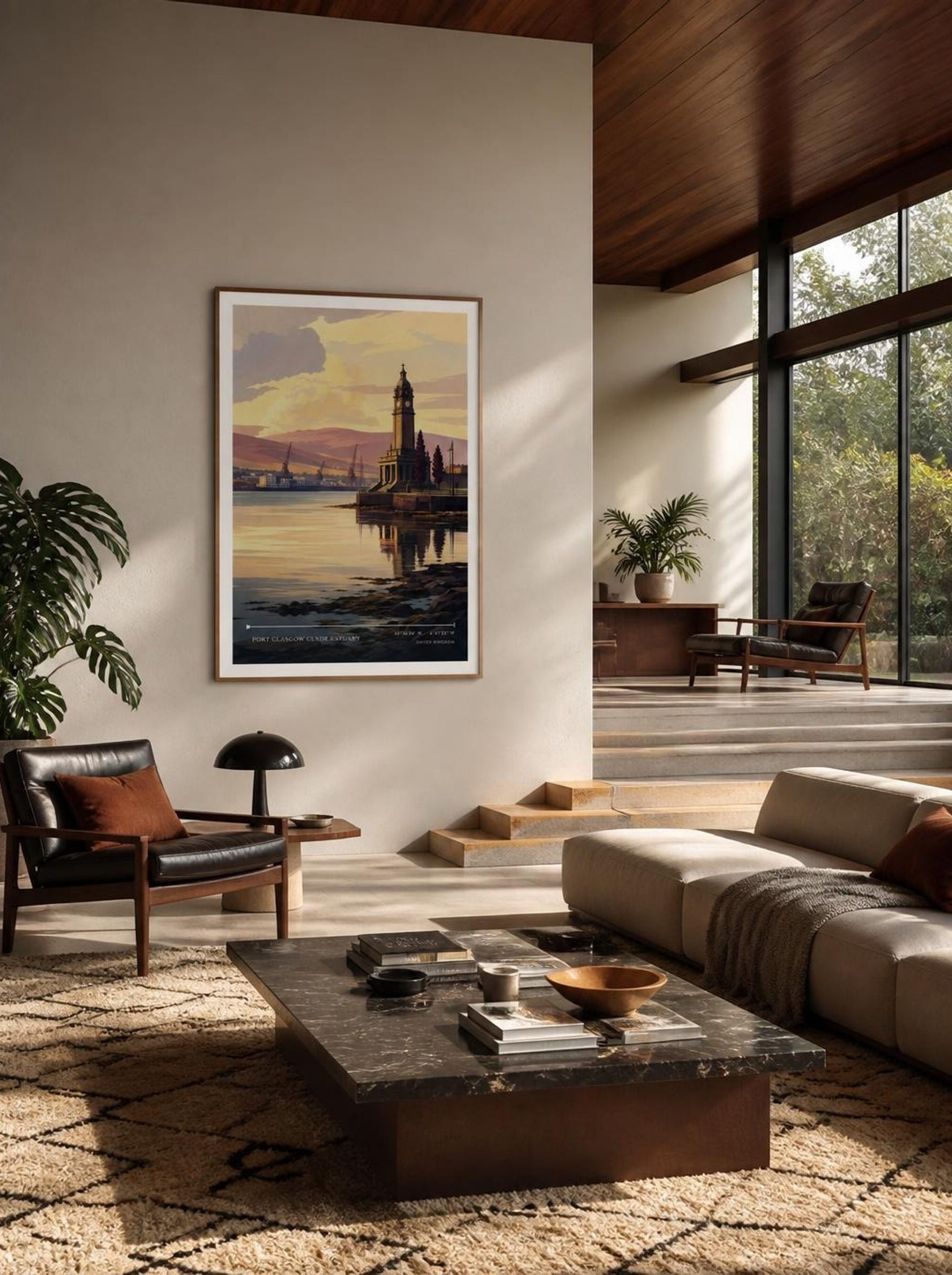 Port Glasgow Clyde Estuary United Kingdom Travel Poster - Lifestyle