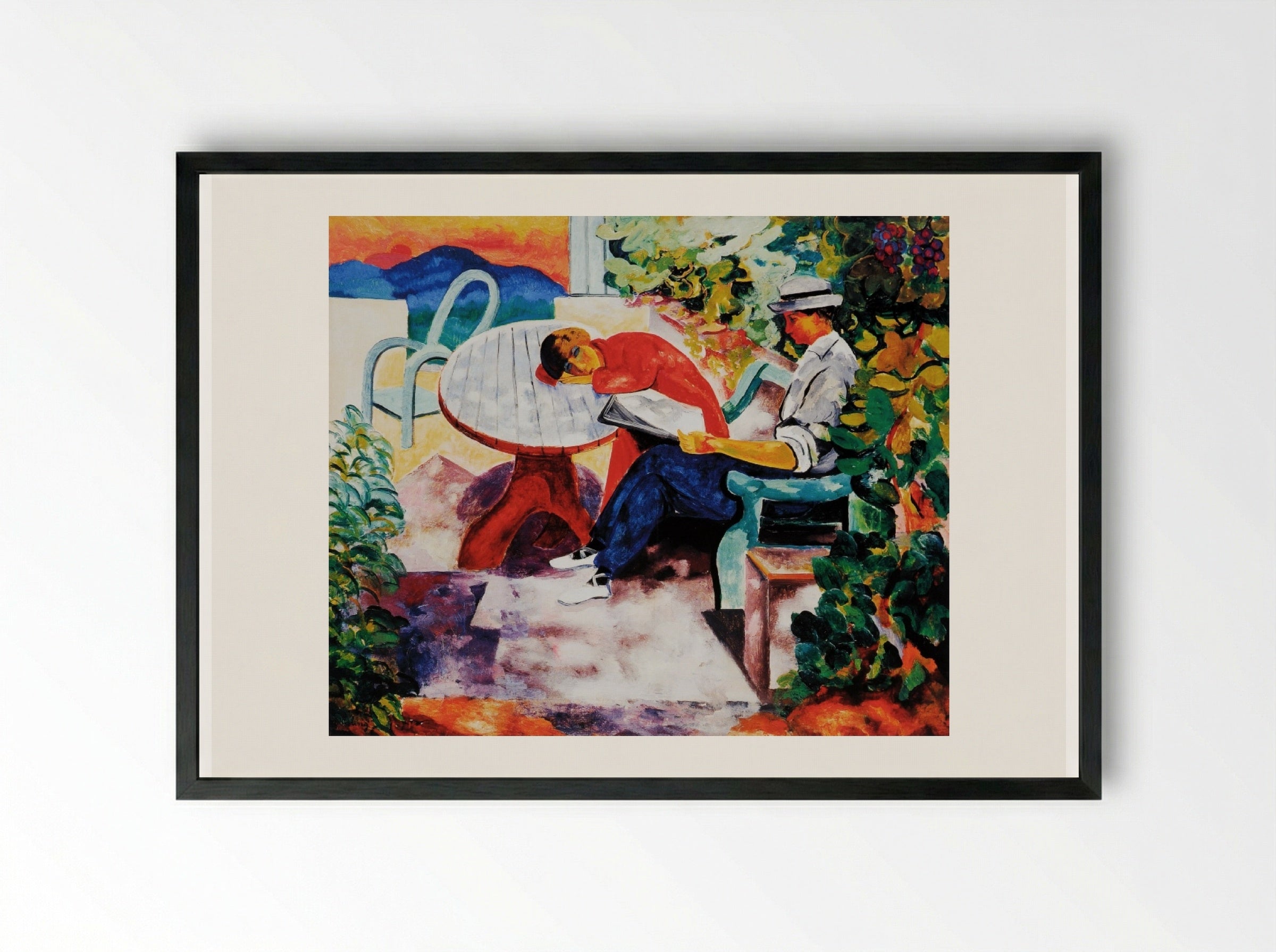 Port at Saint-Tropez - Moïse Kisling - Framed Print Black