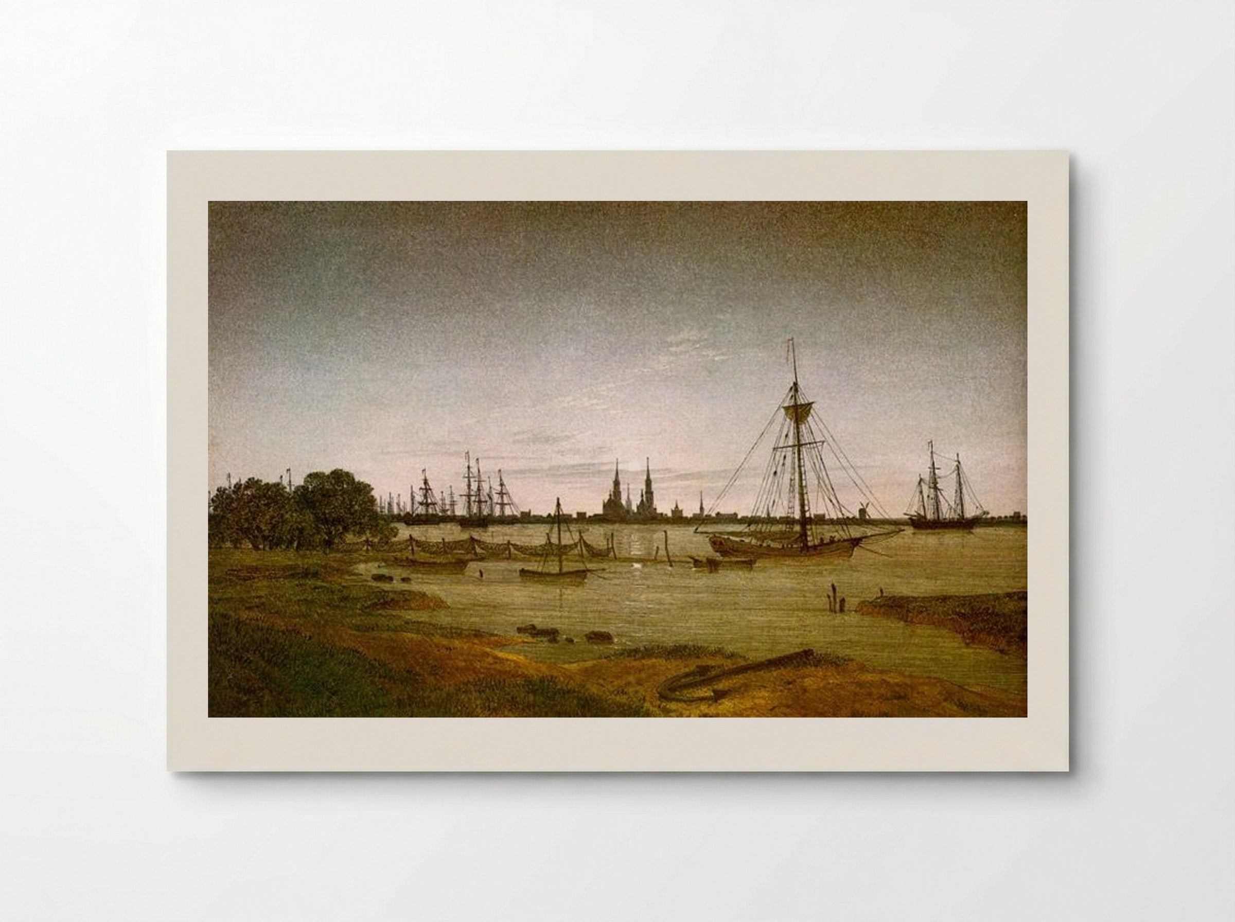 Port by Moonlight - Caspar David Friedrich - Poster