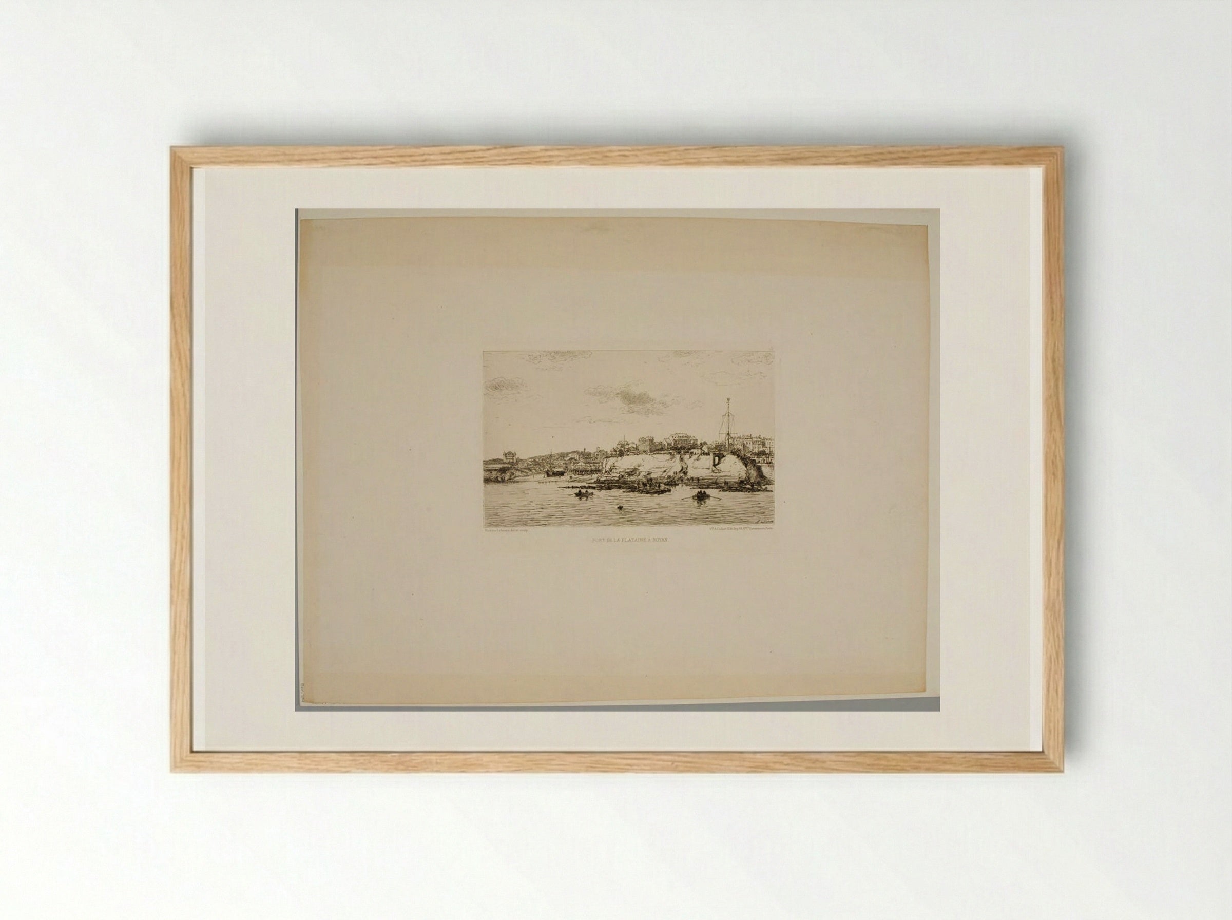 Port de la Plataine à Royan - Maxime Lalanne - Framed Print Wood