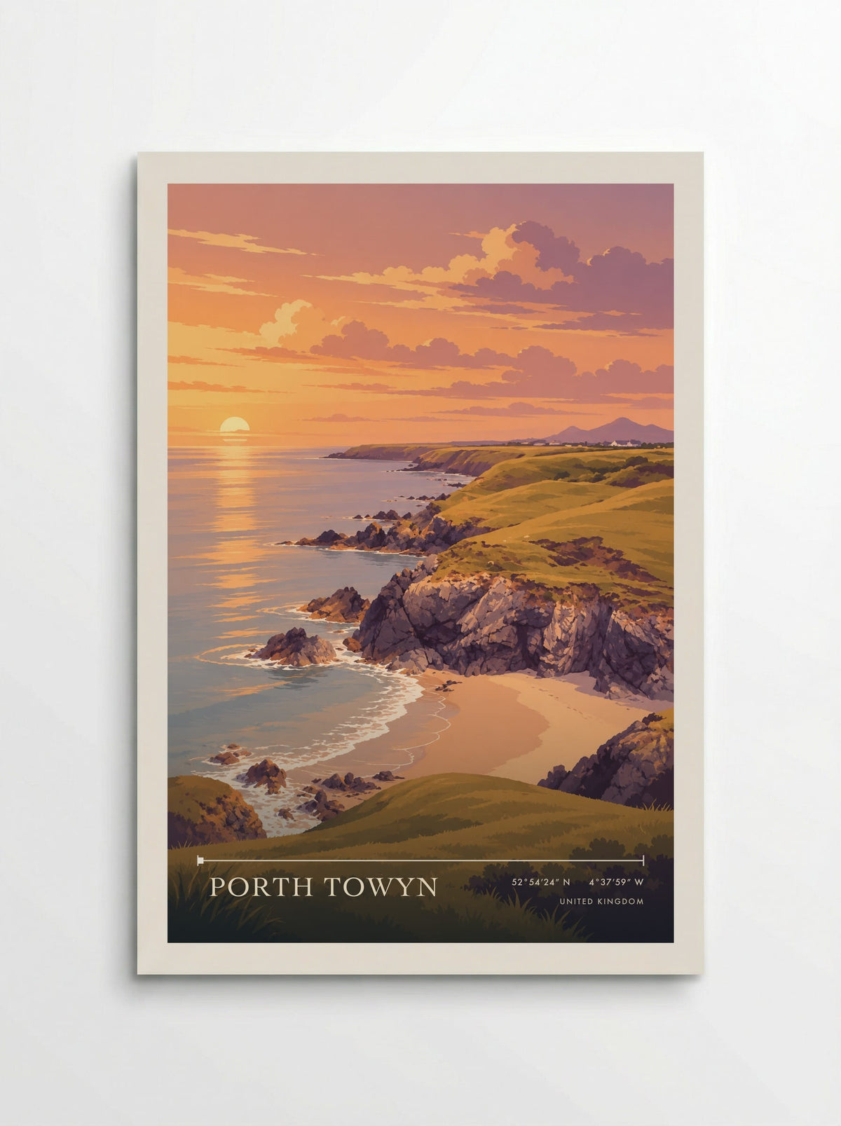Porth Towyn | Travel Poster - Poster