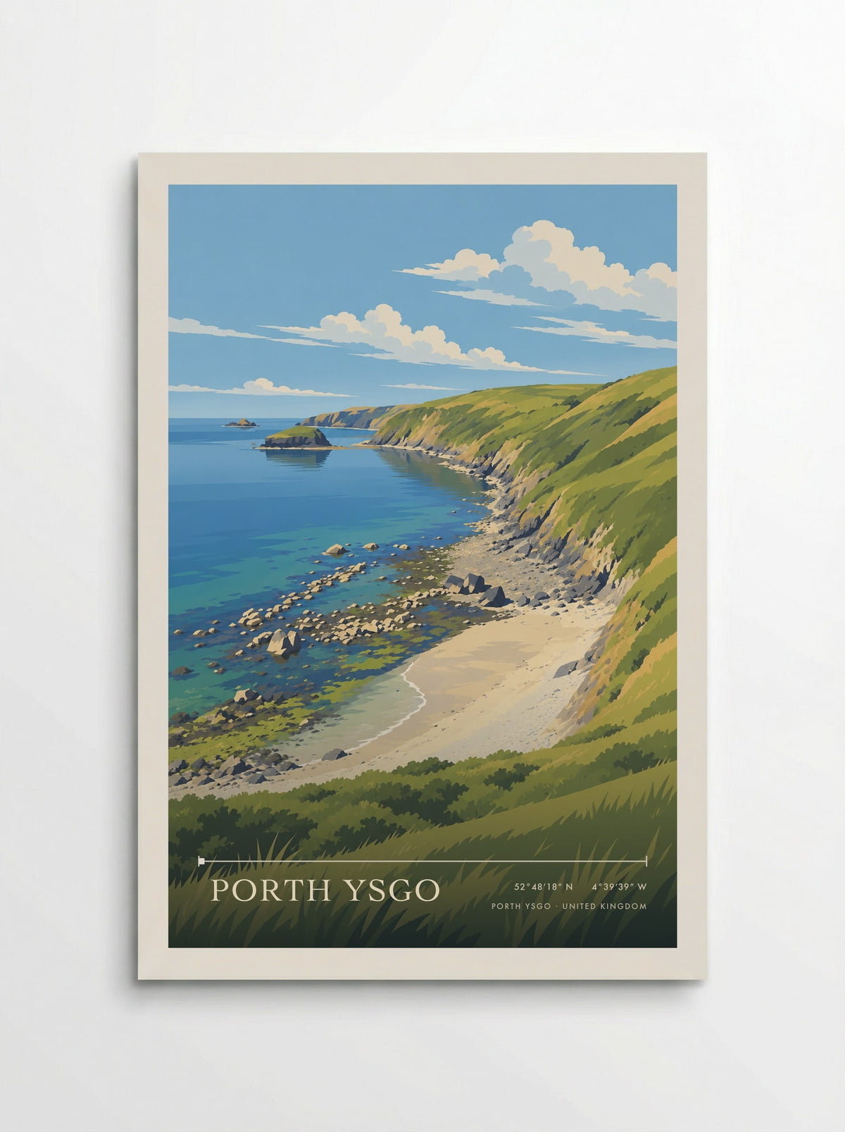 Porth Ysgo | Travel Poster - Poster