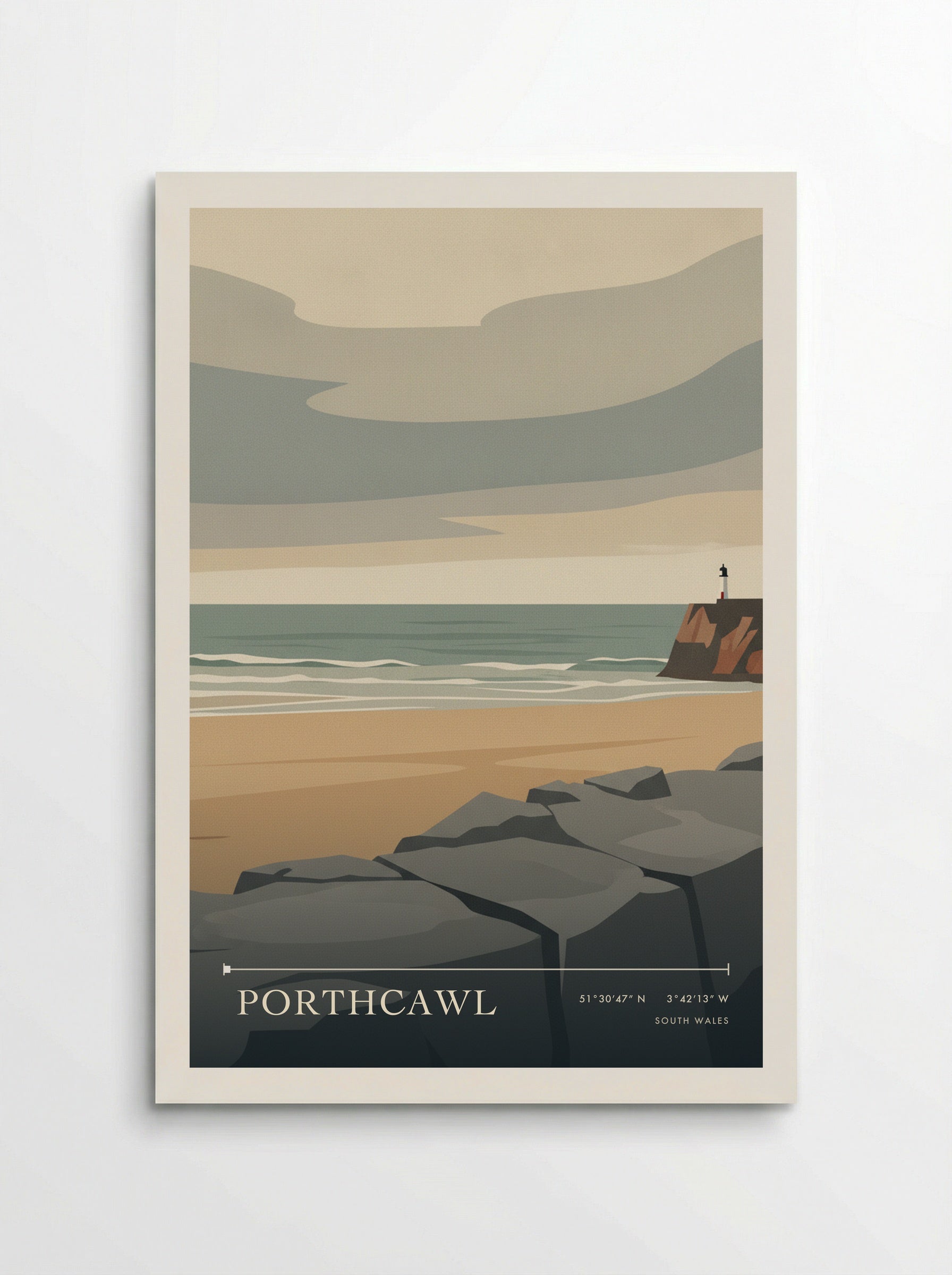 Porthcawl South Wales Wales Travel Poster - Poster