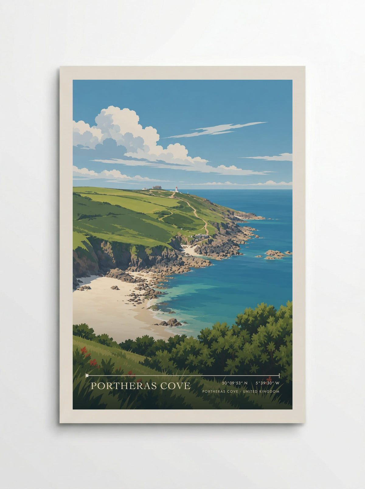 Portheras Cove | Travel Poster - Poster