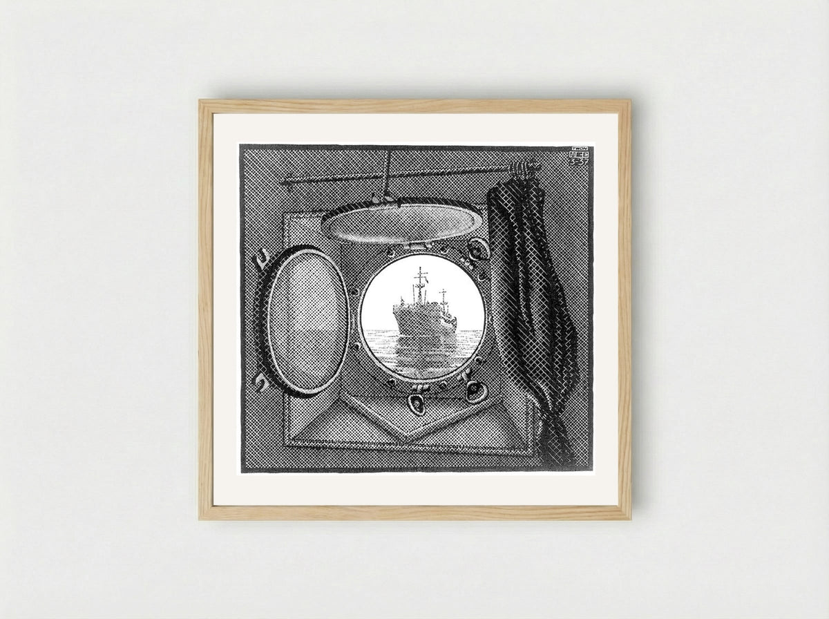 Porthole - M.C. Escher - Framed Print Wood