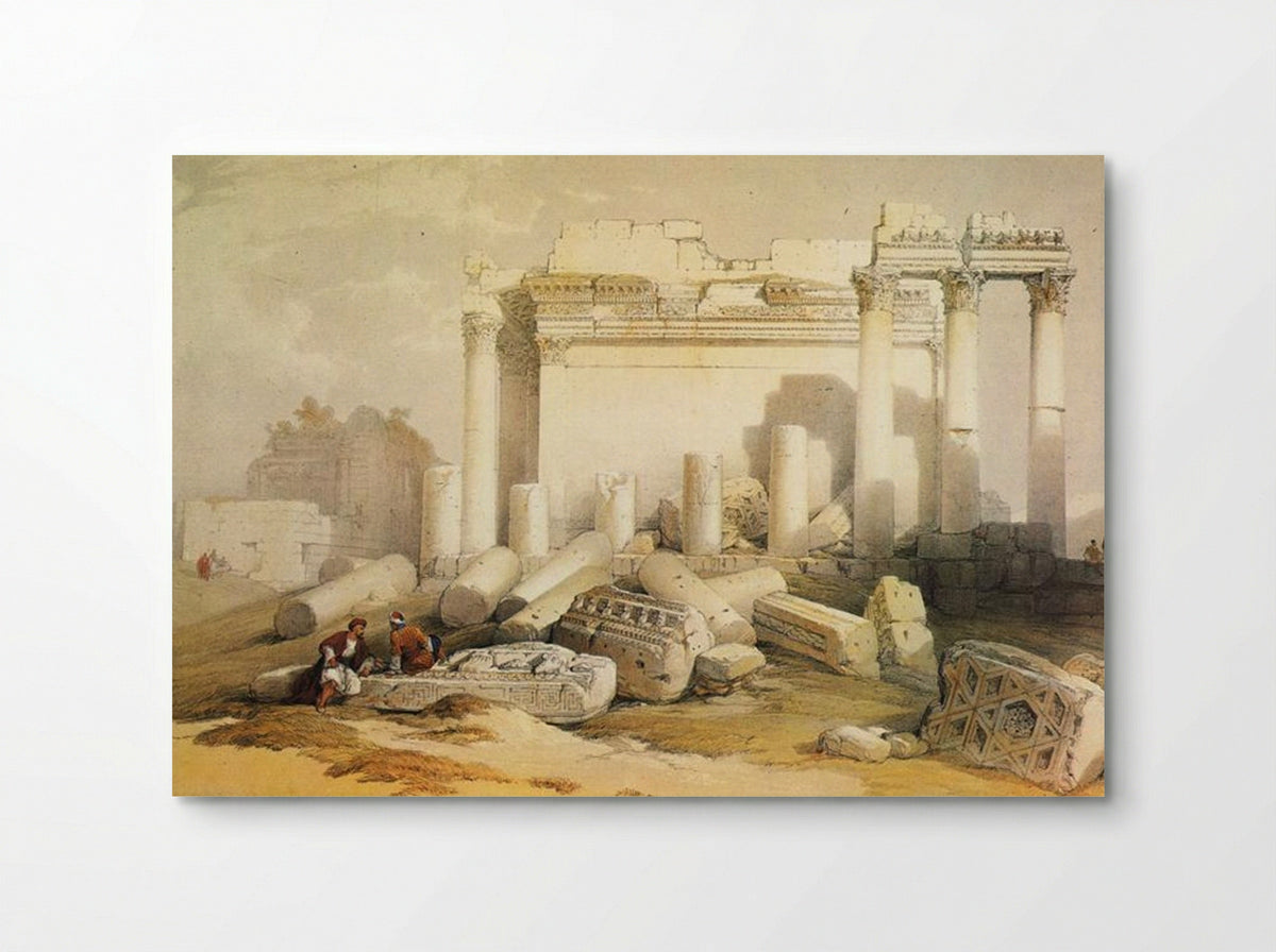 Portion of the Eastern Portico, Baalbec - David Roberts - Poster
