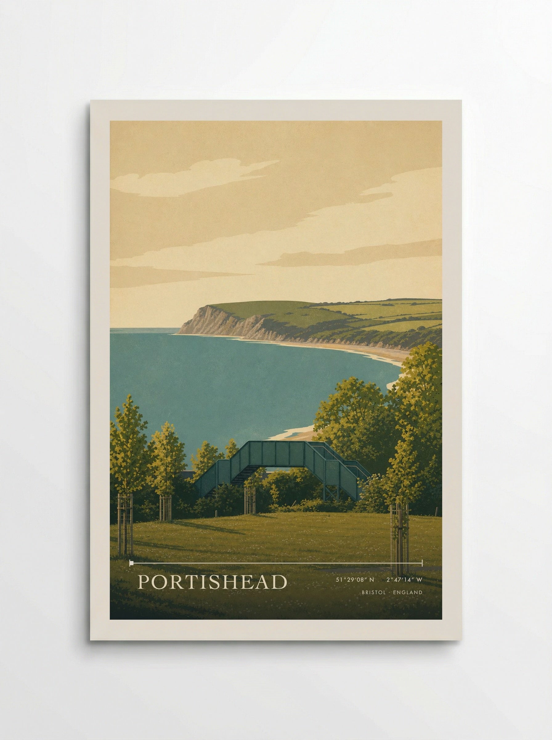 Portishead Bristol England Travel Poster - Poster