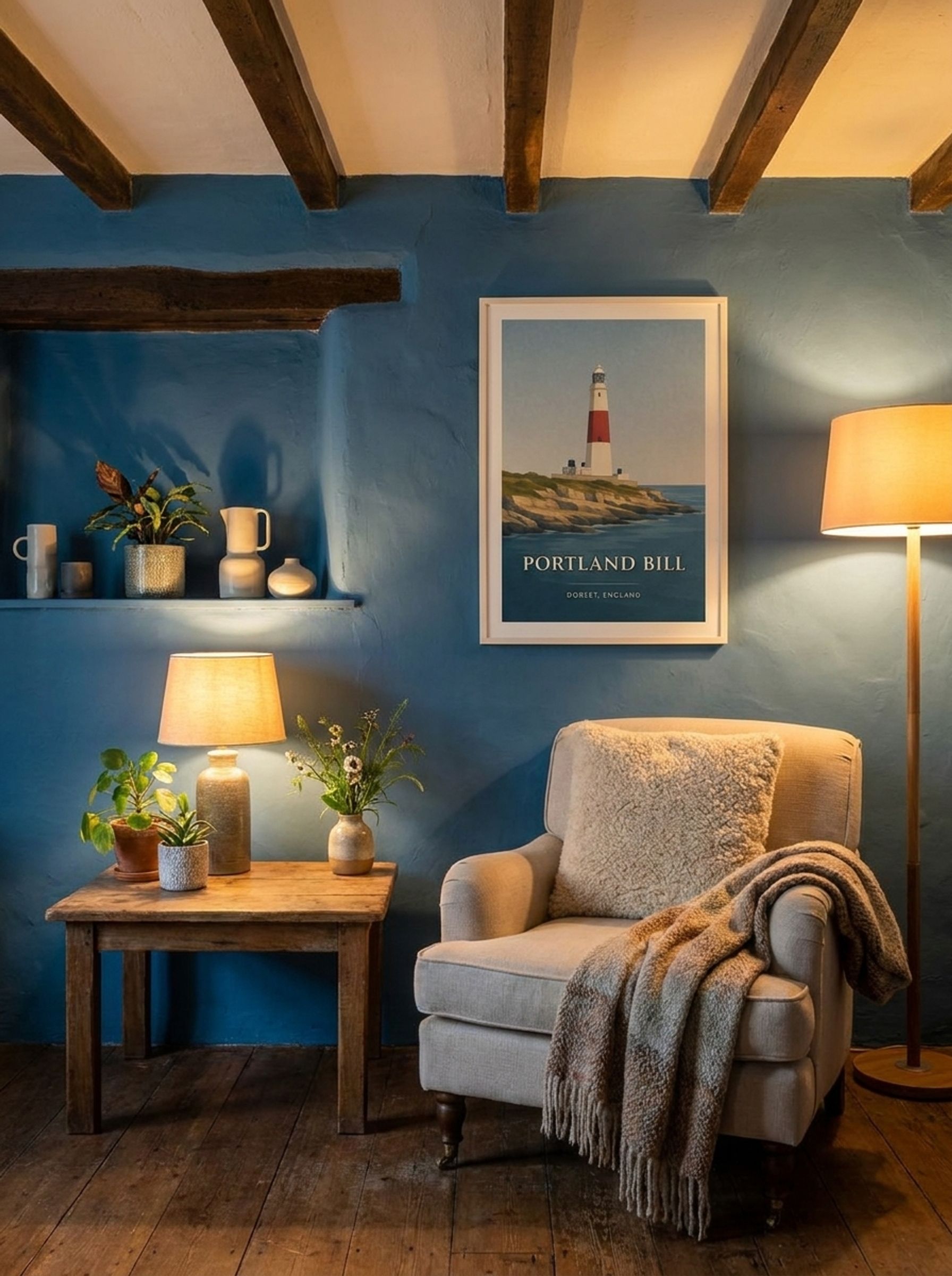 Portland Bill Dorset Travel Poster - Lifestyle