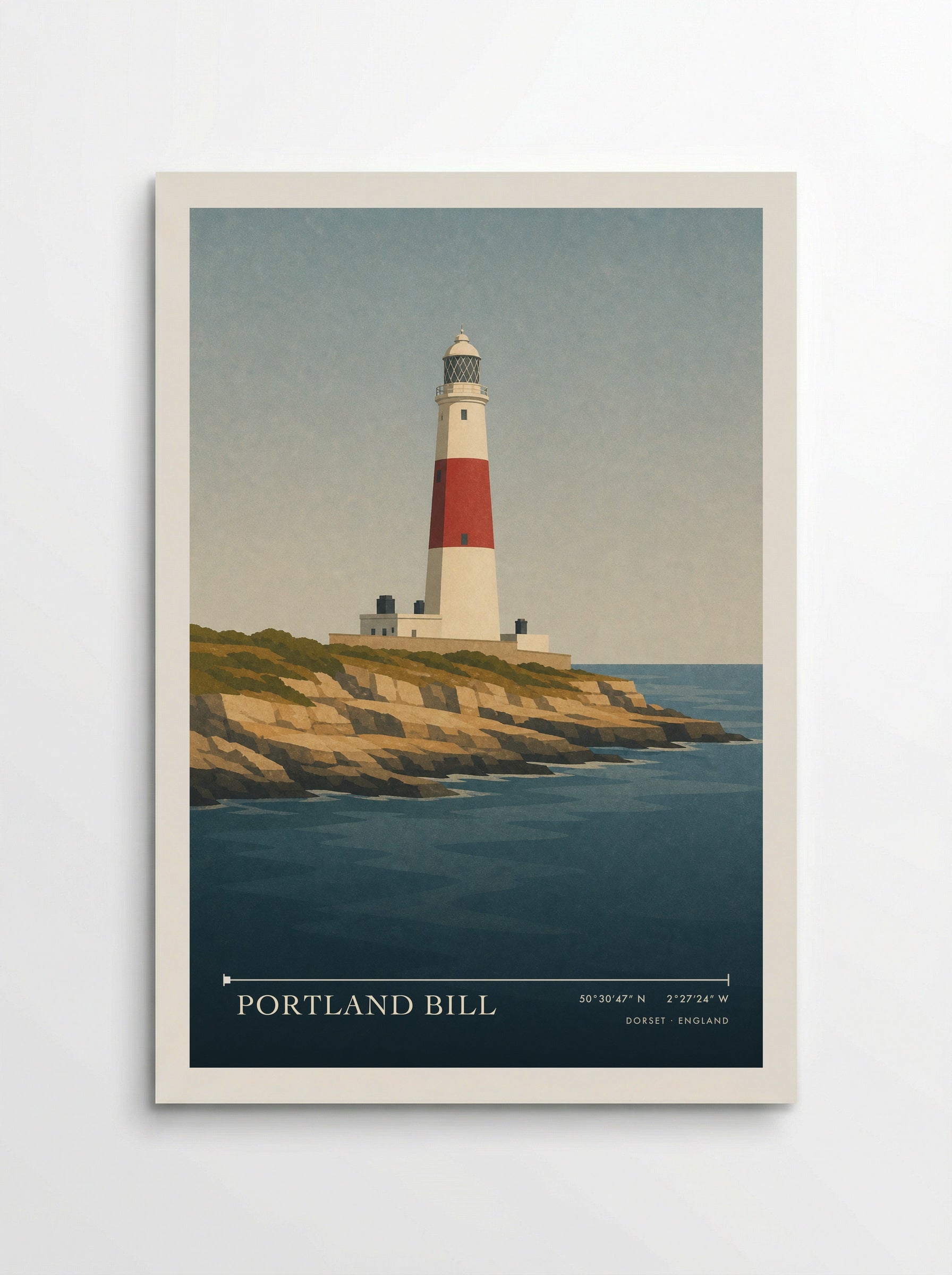 Portland Bill Dorset Travel Poster - Poster