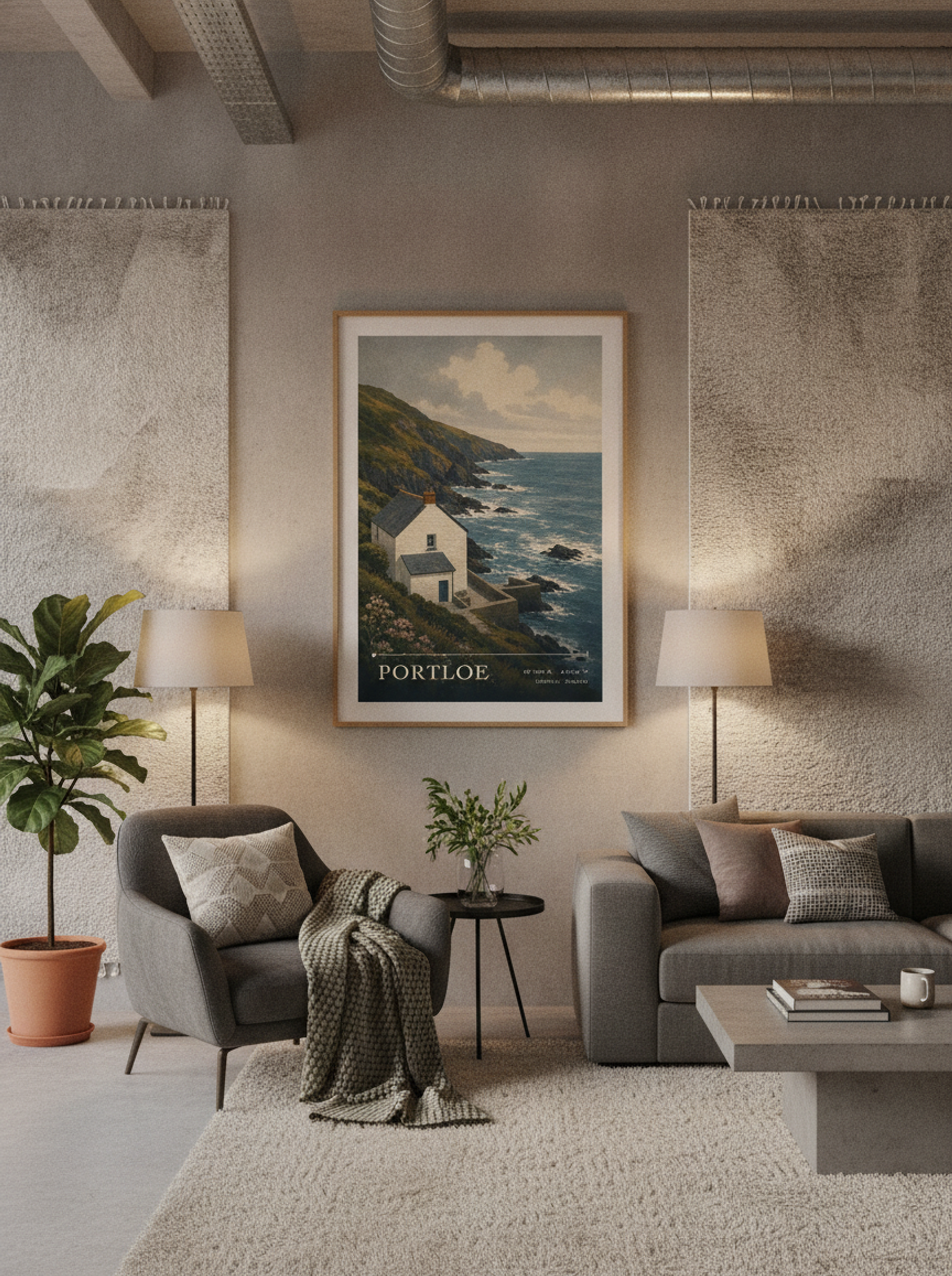 Portloe Cornwall England Travel Poster - Lifestyle