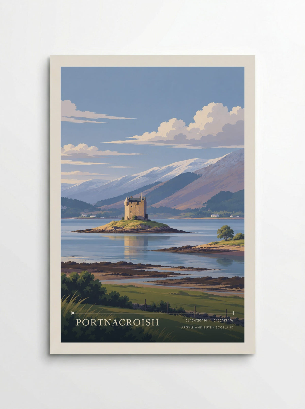 Portnacroish, Argyll and Bute | Travel Poster - Poster
