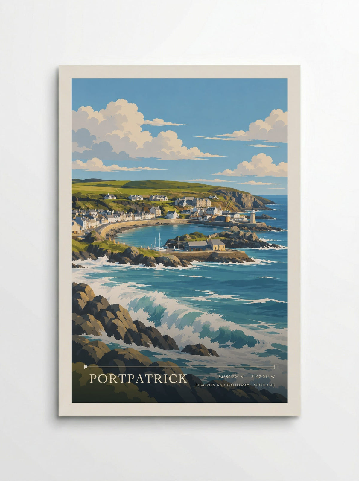 Portpatrick, Dumfries and Galloway | Travel Poster - Poster