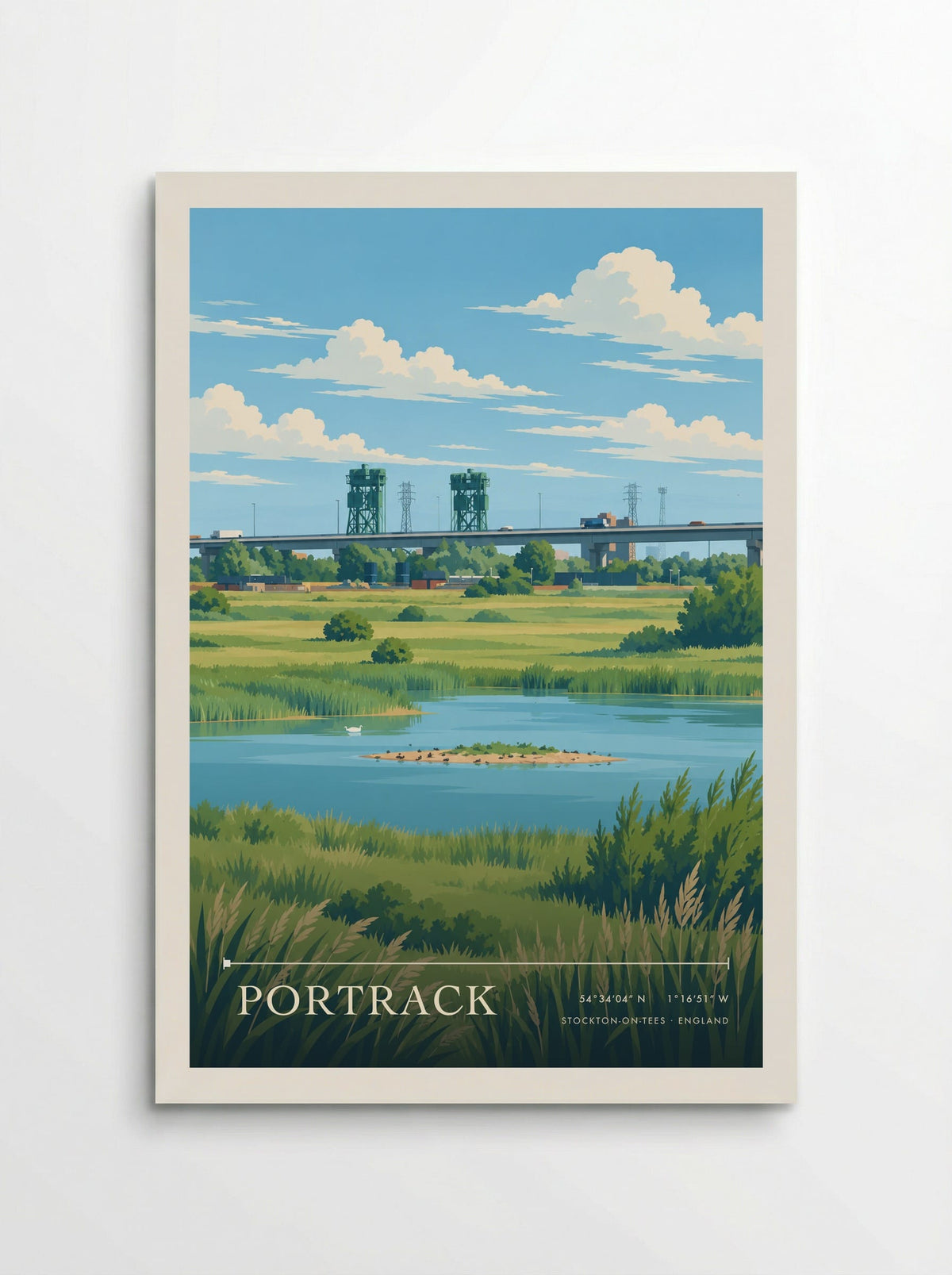 Portrack, Stockton-on-Tees | Travel Poster - Poster