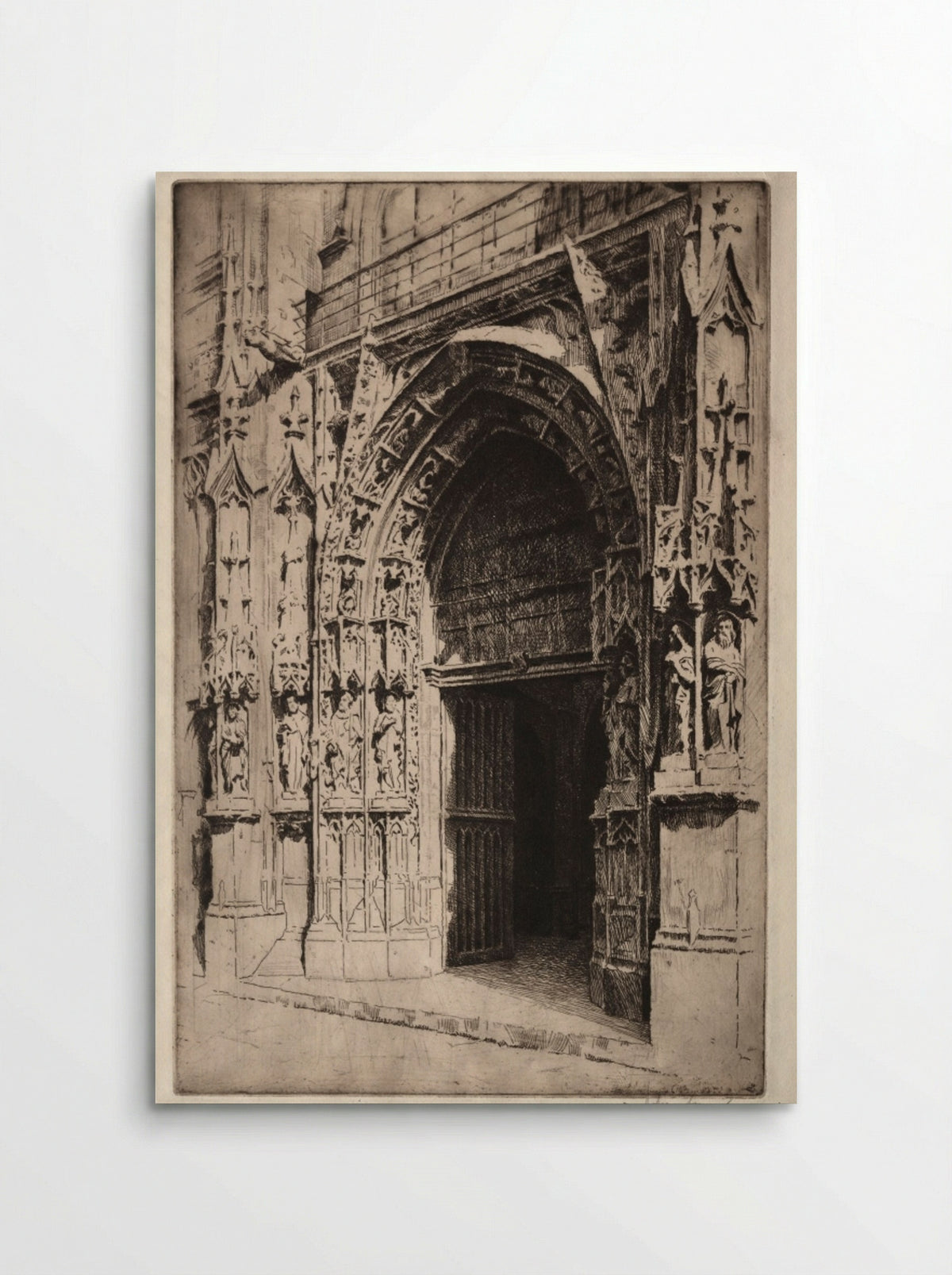 Portrail Central, Eglise St. Merri, Paris - Otto J. Schneider - Poster