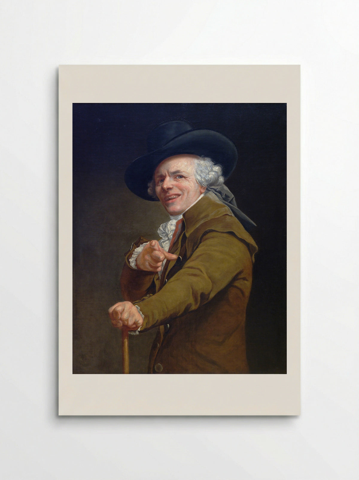 Portrait de l'artiste sous les traits d'un moqueur - Joseph Ducreux - Poster