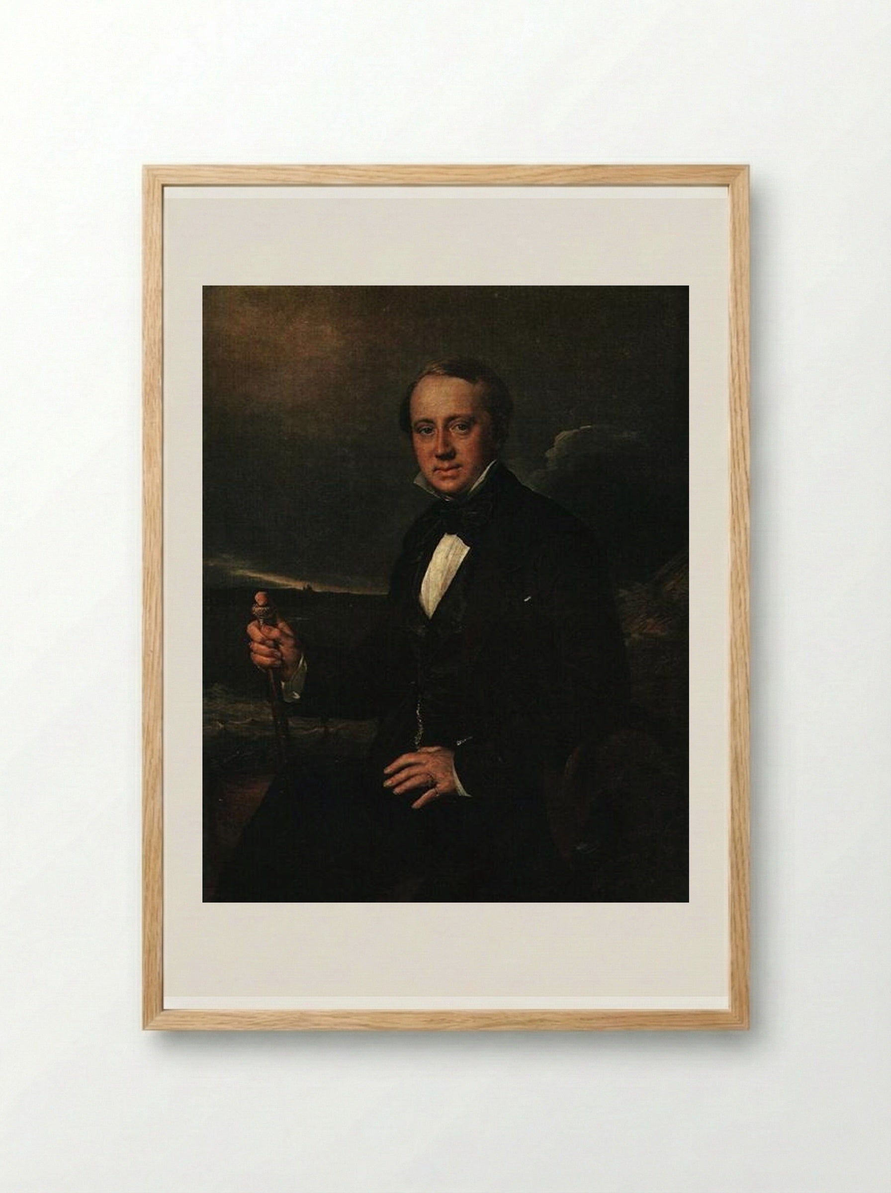 Portrait of A. A. Sapozhnikov - Vasily Tropinin - Framed Print Wood