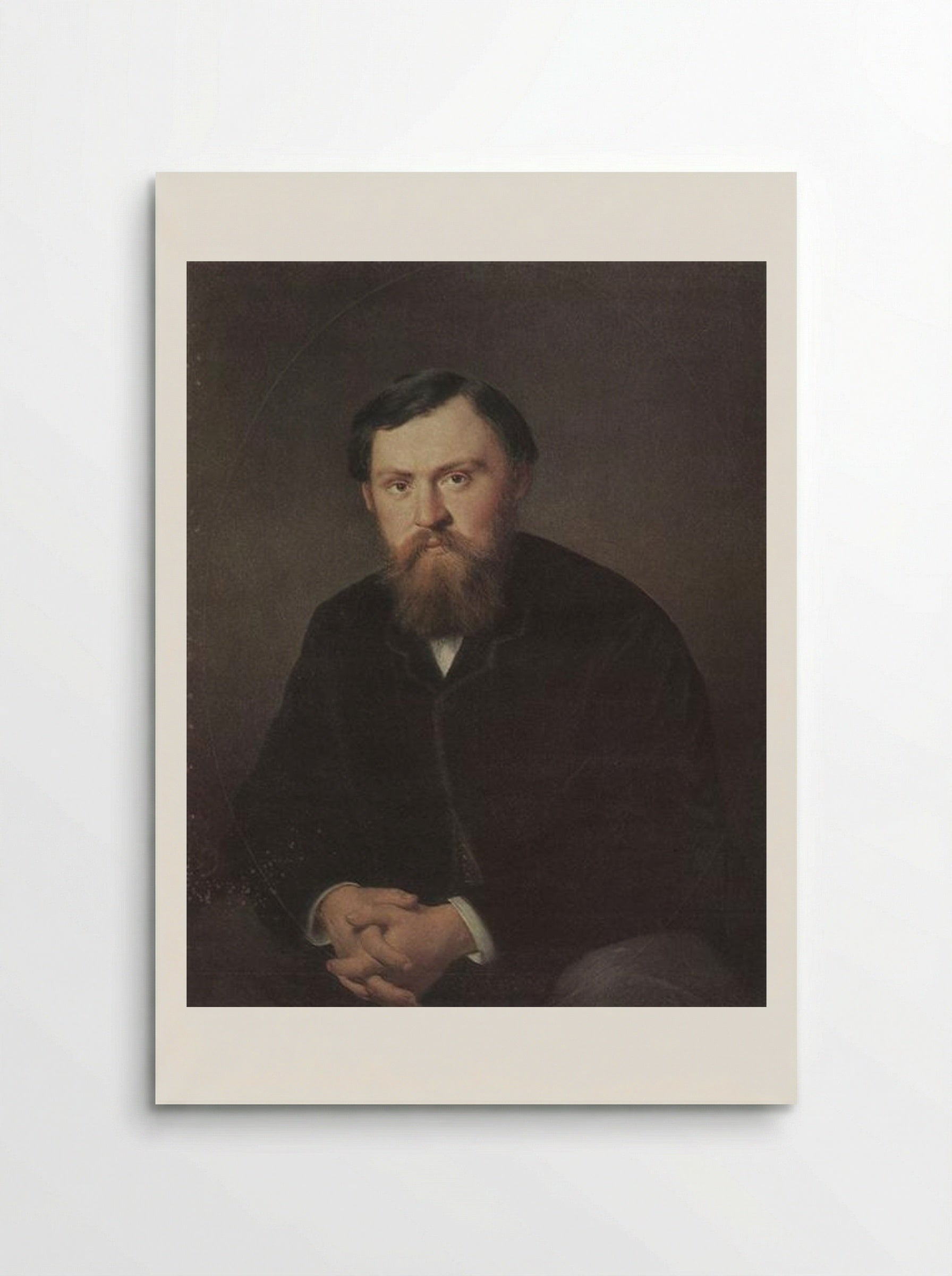 Portrait of A. A. Borisov - Vasily Perov - Poster