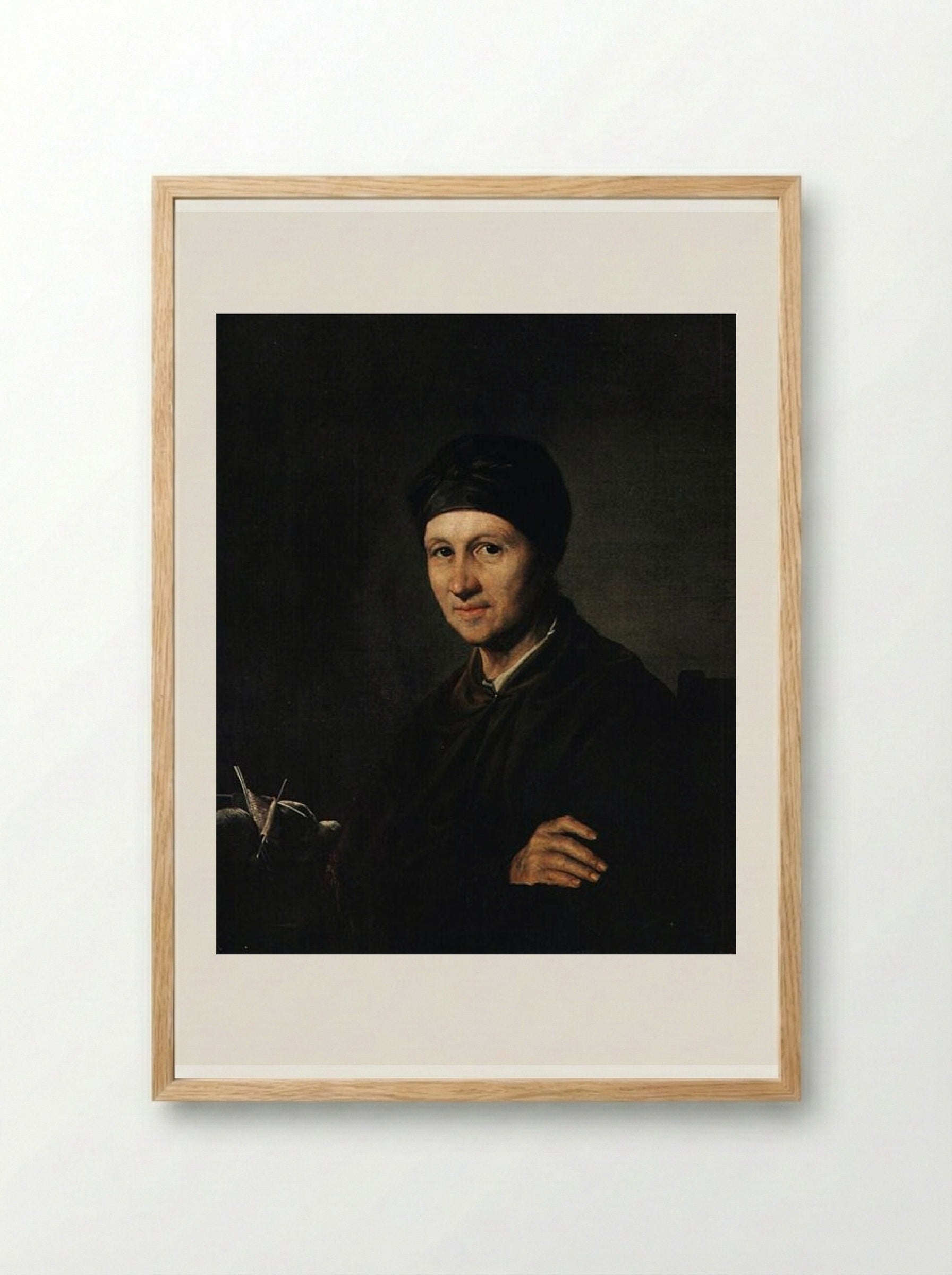 Portrait of A. I. Tropinina - Vasily Tropinin - Framed Print Wood