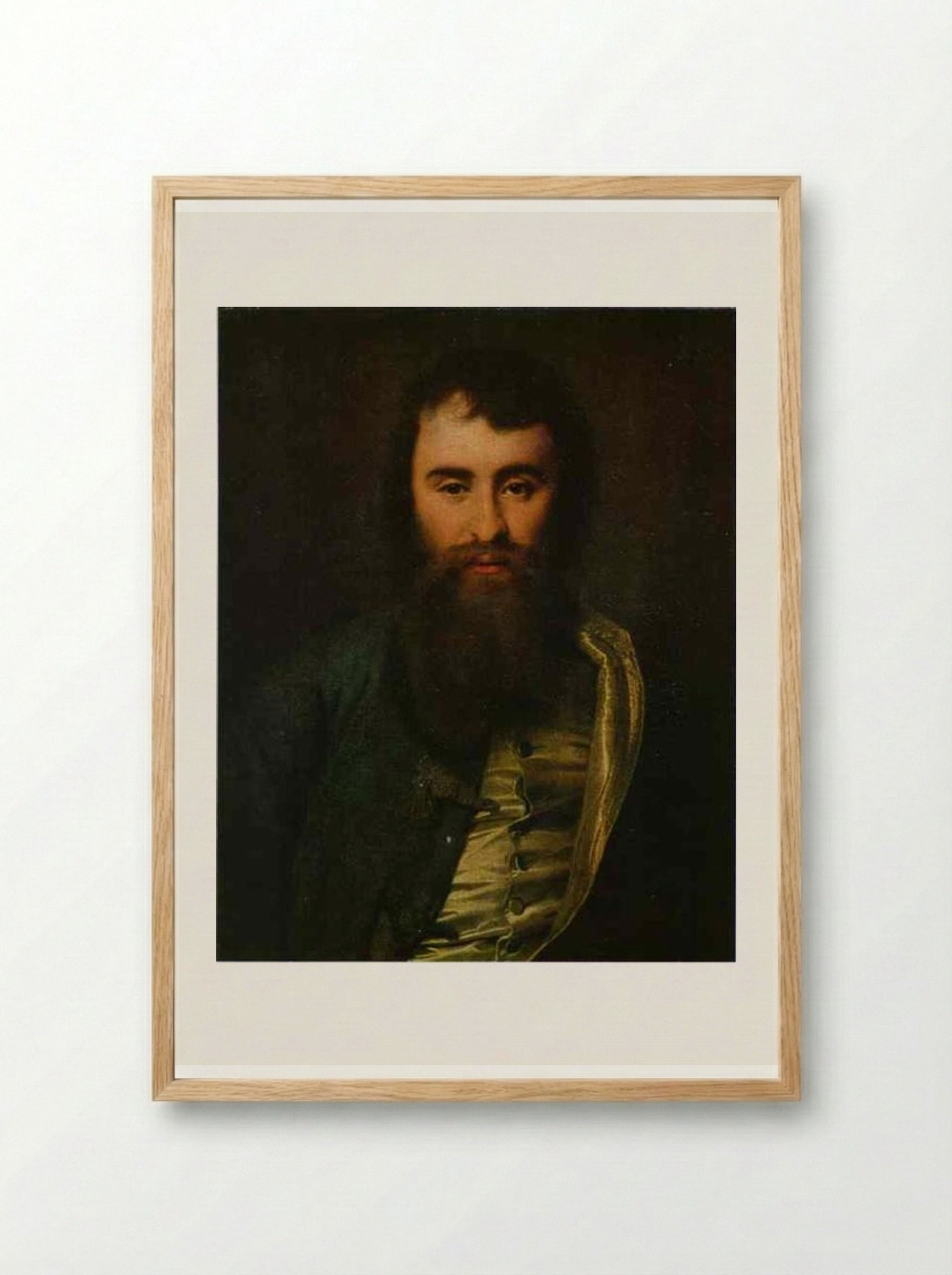 Portrait of A. I. Borisov - Dmitry Levitzky - Framed Print Wood