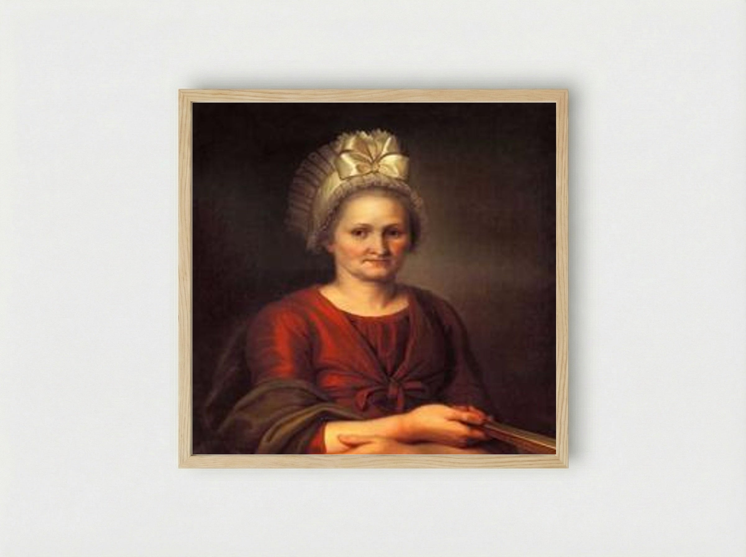 Portrait of A.L. Venetsianova - Alexey Venetsianov - Framed Print Wood