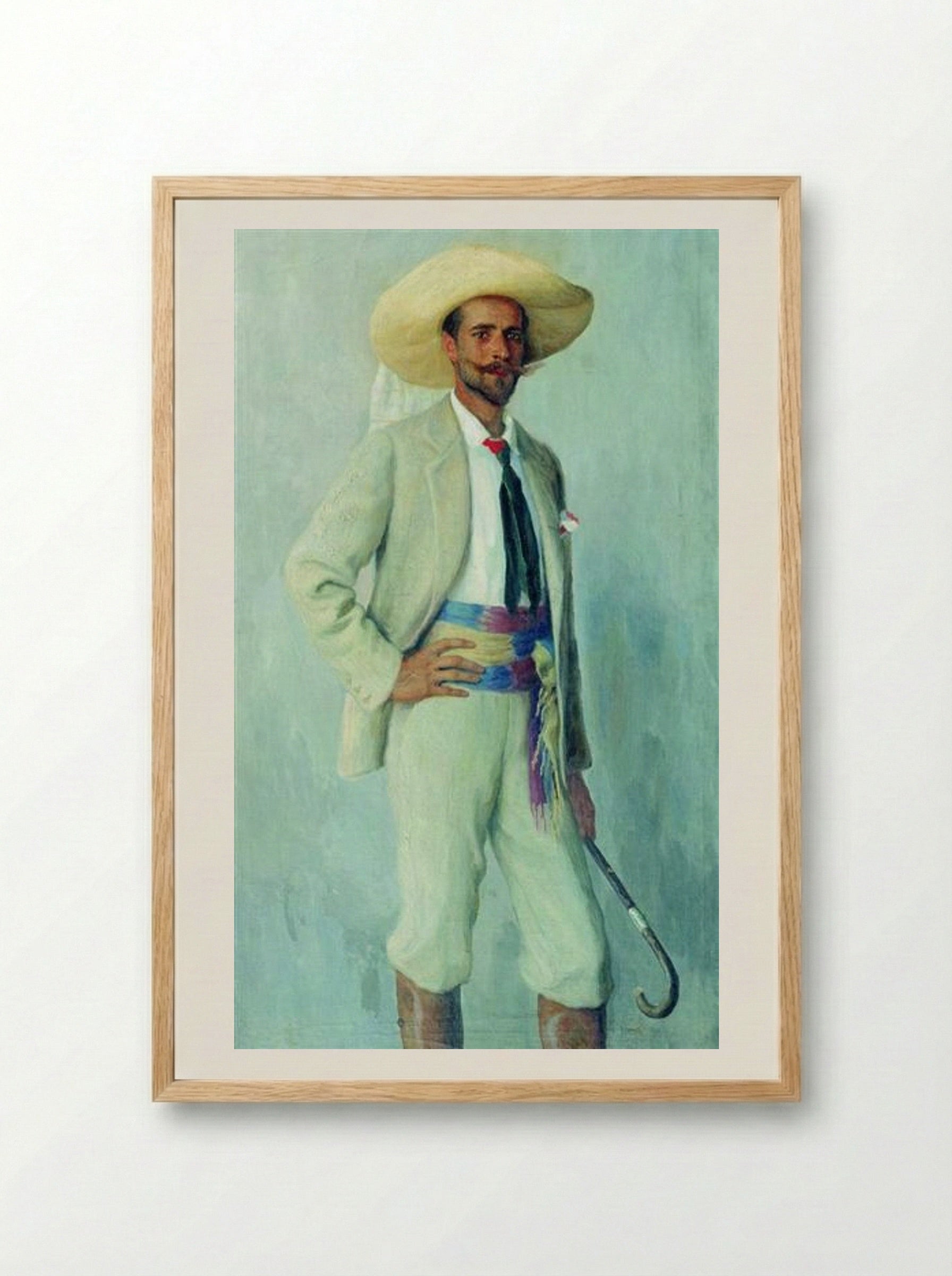 Portrait of A. Gorchakov - Nikolay Bogdanov-Belsky - Framed Print Wood