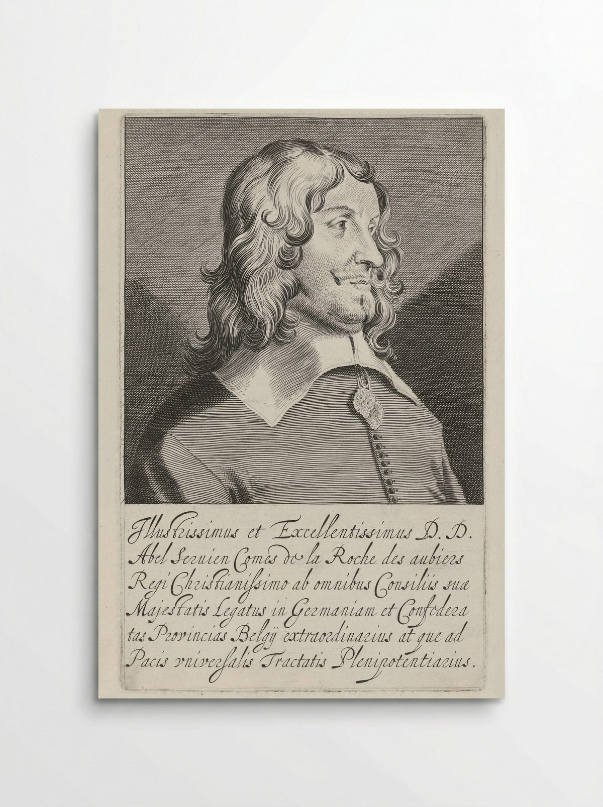 Portrait of Abel de Servien - Pieter Nolpe - Poster