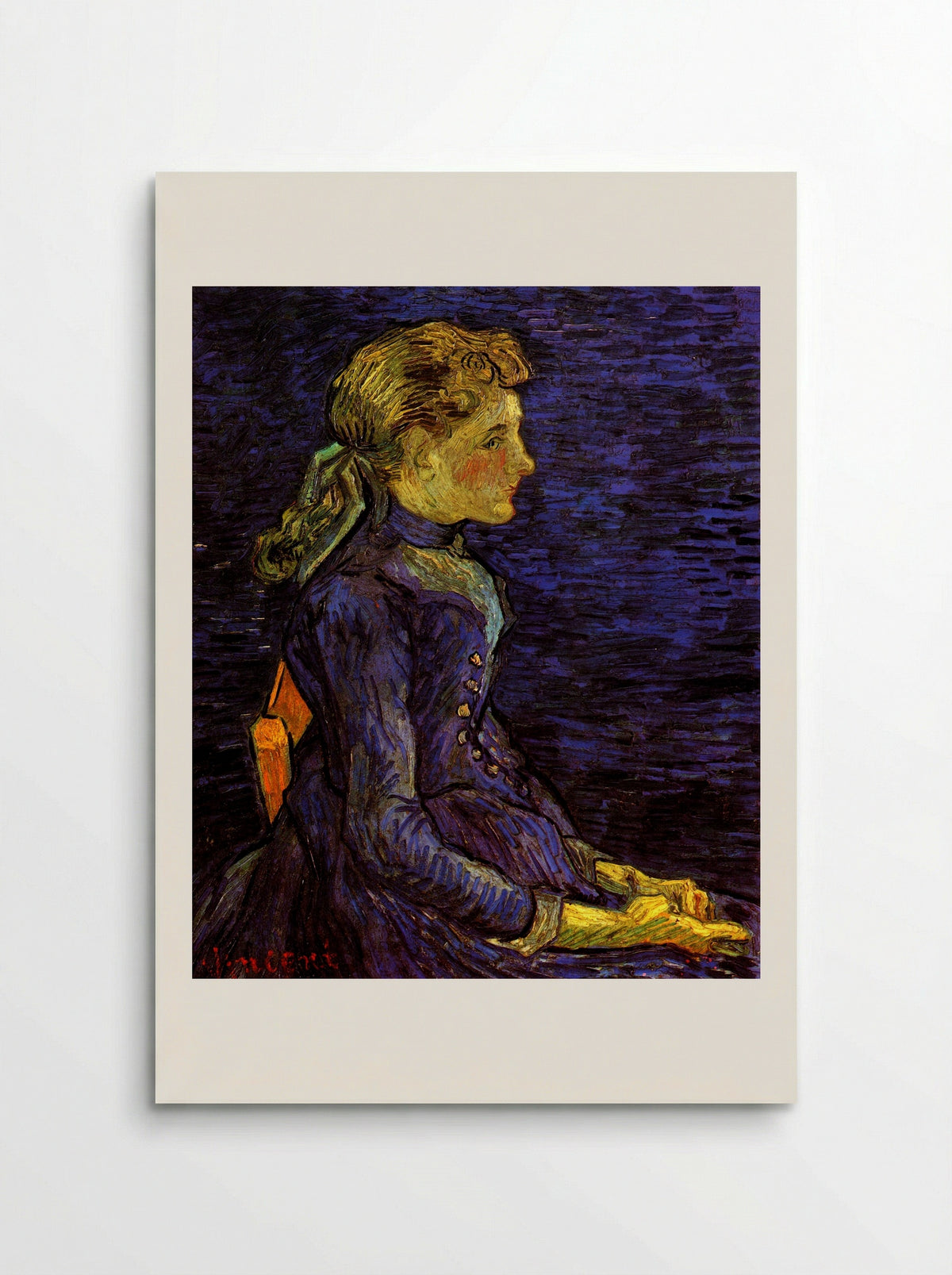 Portrait of Adeline Ravoux - Vincent van Gogh - Poster